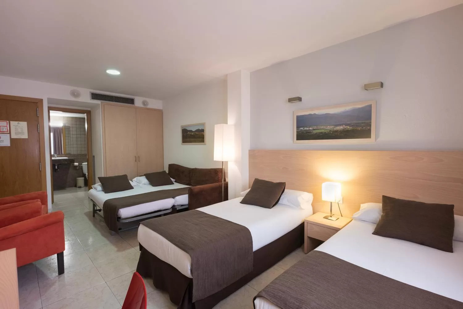 Bed in Hotel Alta Garrotxa