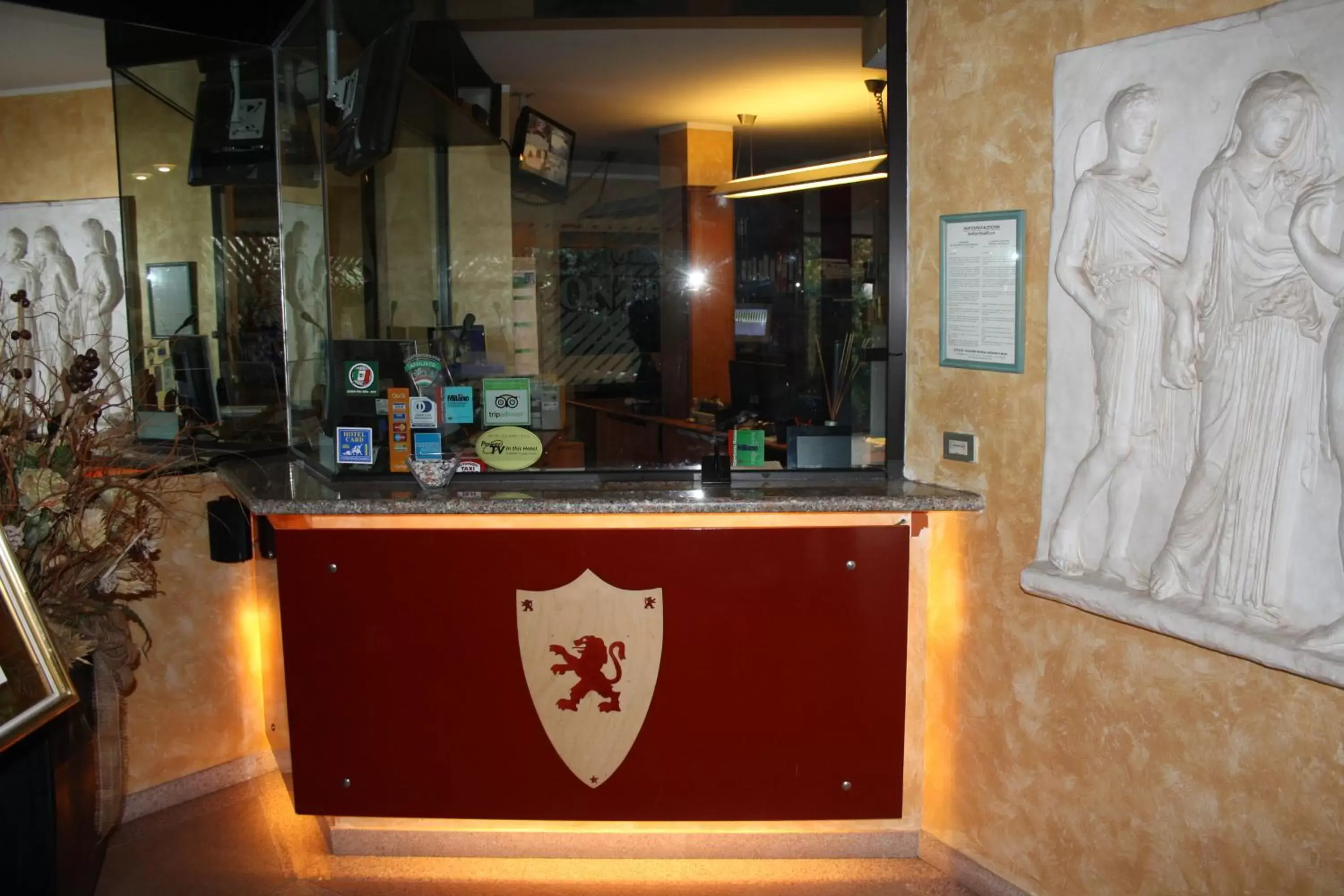 Facade/entrance, Lobby/Reception in Hotel Motel Visconteo
