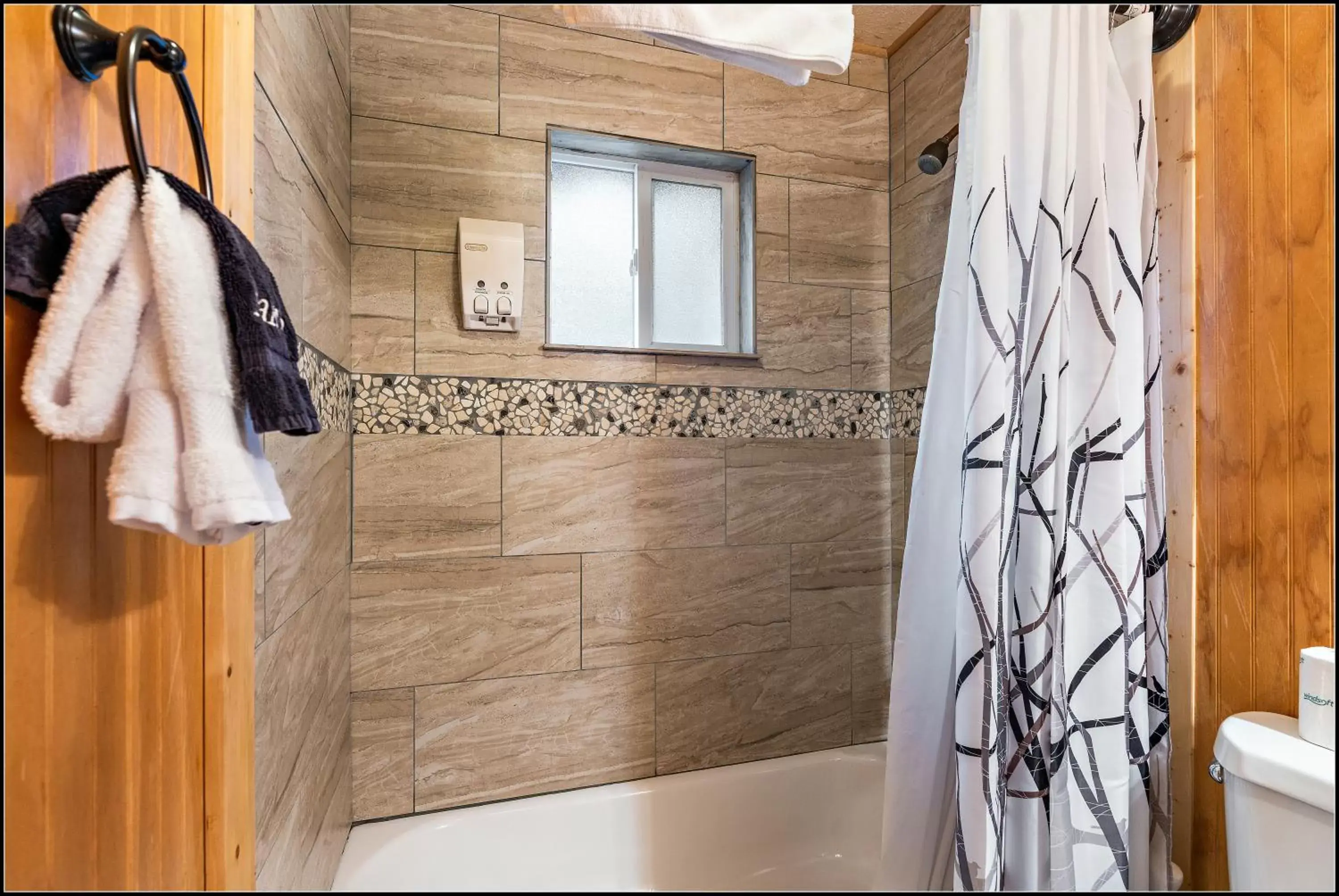 Shower, Bathroom in Brundage Bungalows