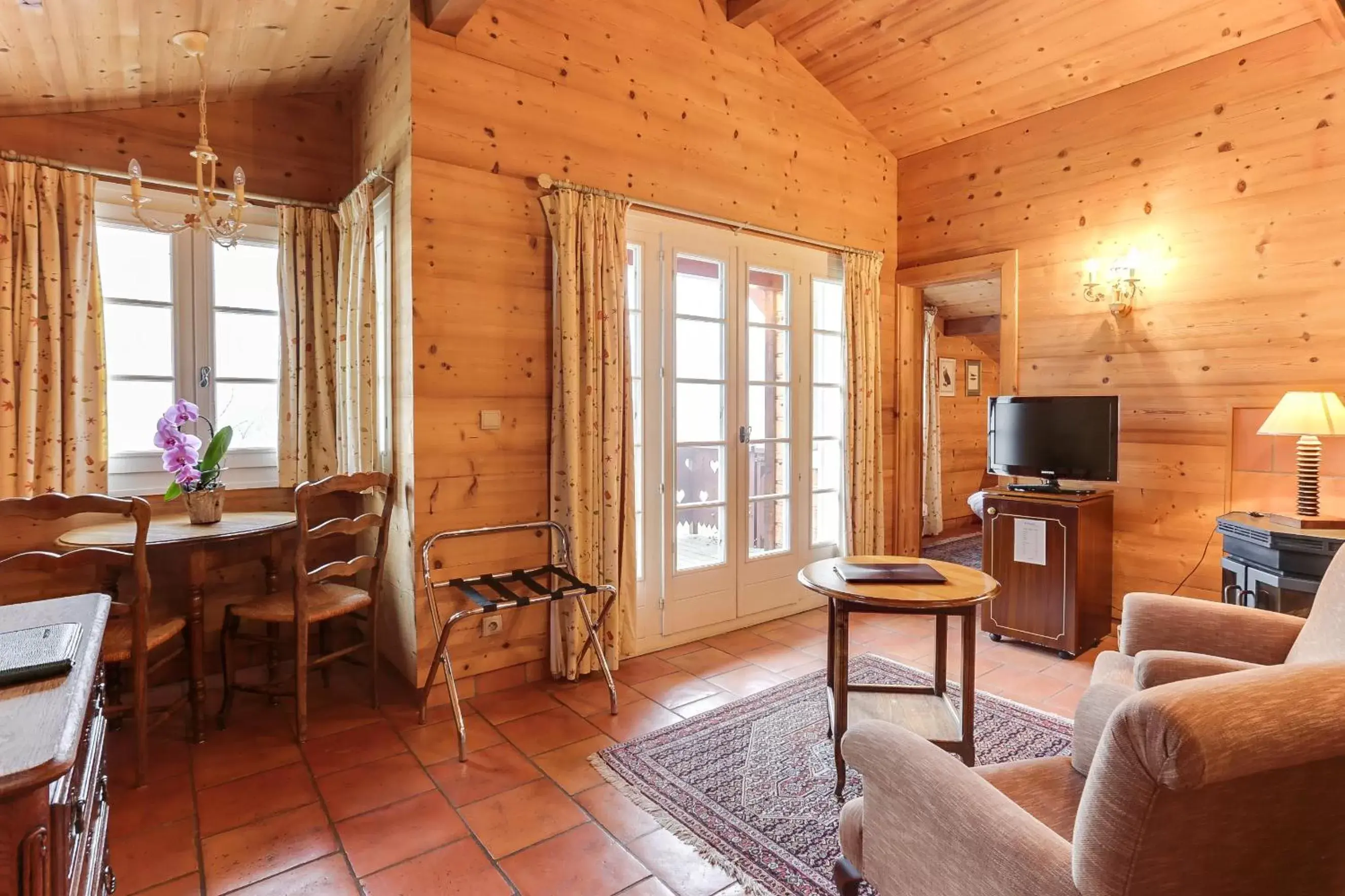 Living room, Seating Area in La Verniaz et ses Chalets