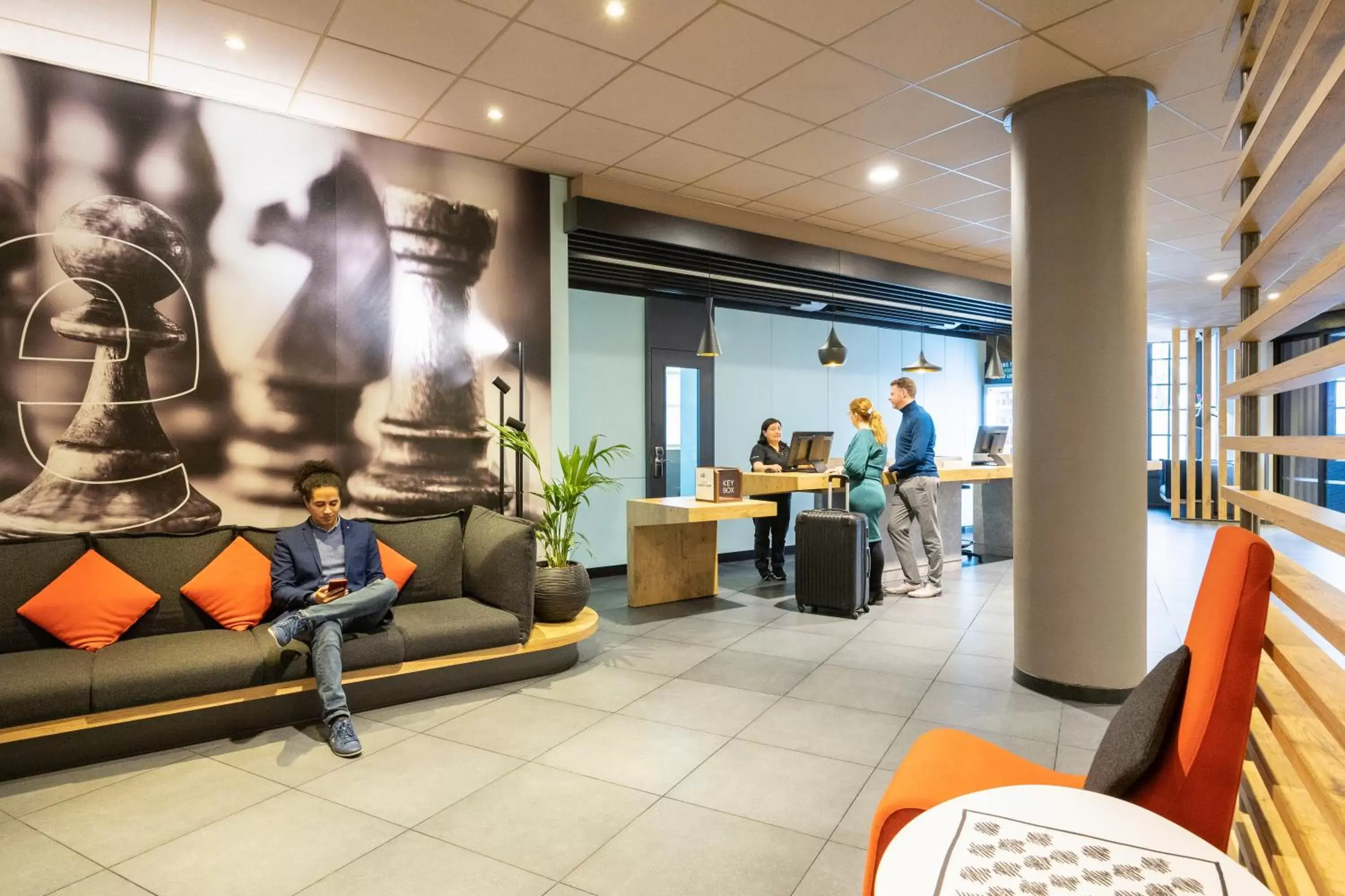 Lobby or reception in ibis Hotel Brussels off Grand'Place