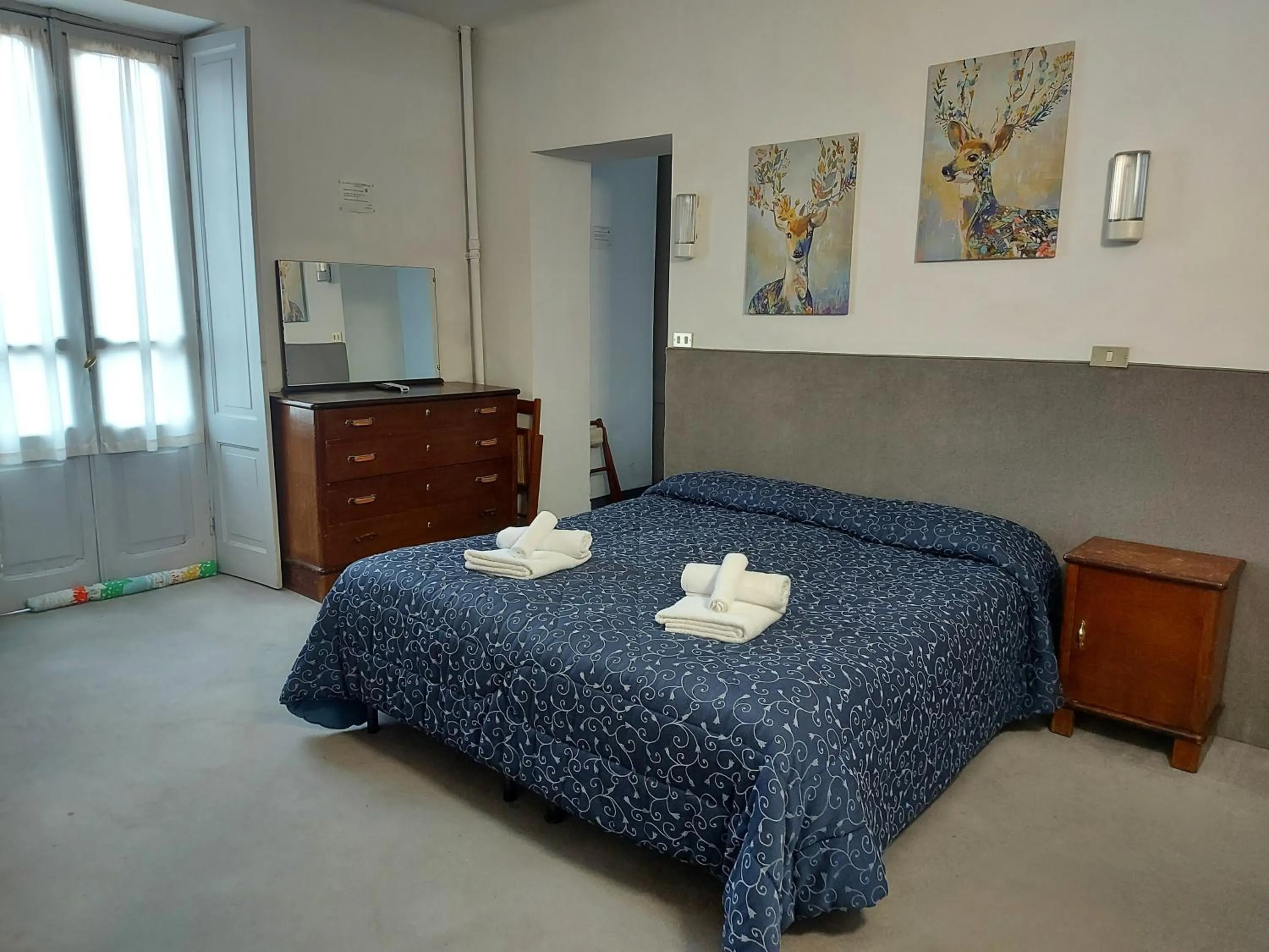 Bed in Hotel Sommeiller