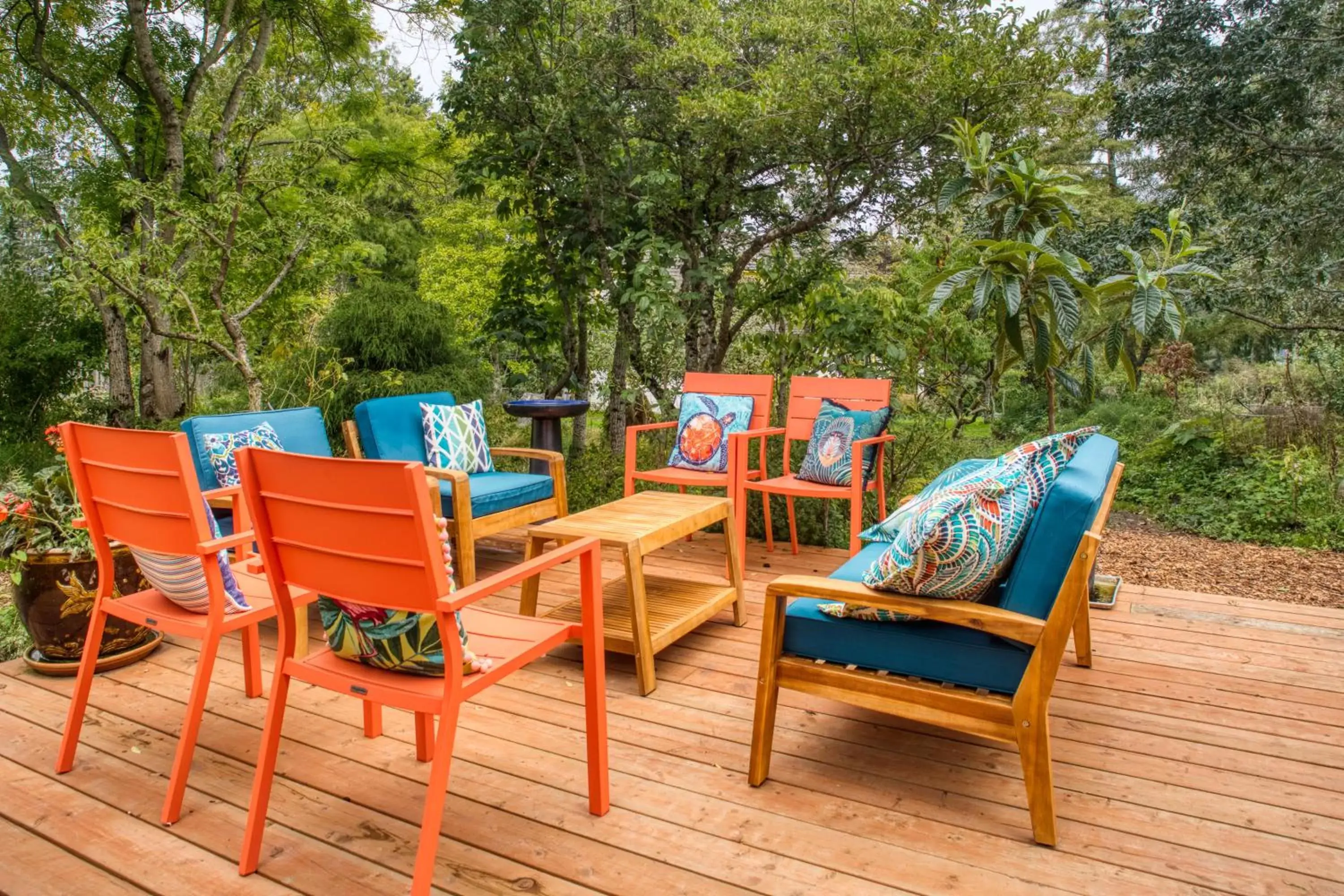 Patio in Sehome Garden Inn