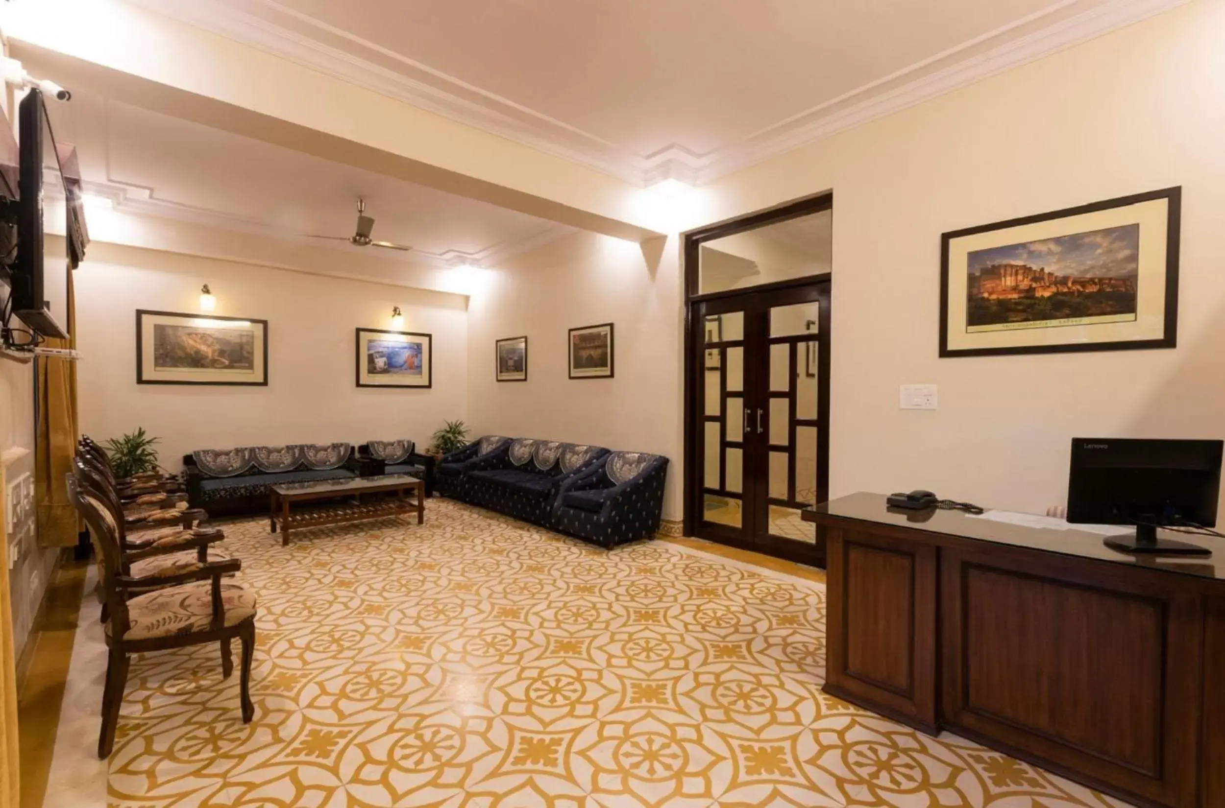 Lobby or reception in Hanuwant Niwas Jodhpur Lobby or reception in Hanuwant Niwas Jodhpur