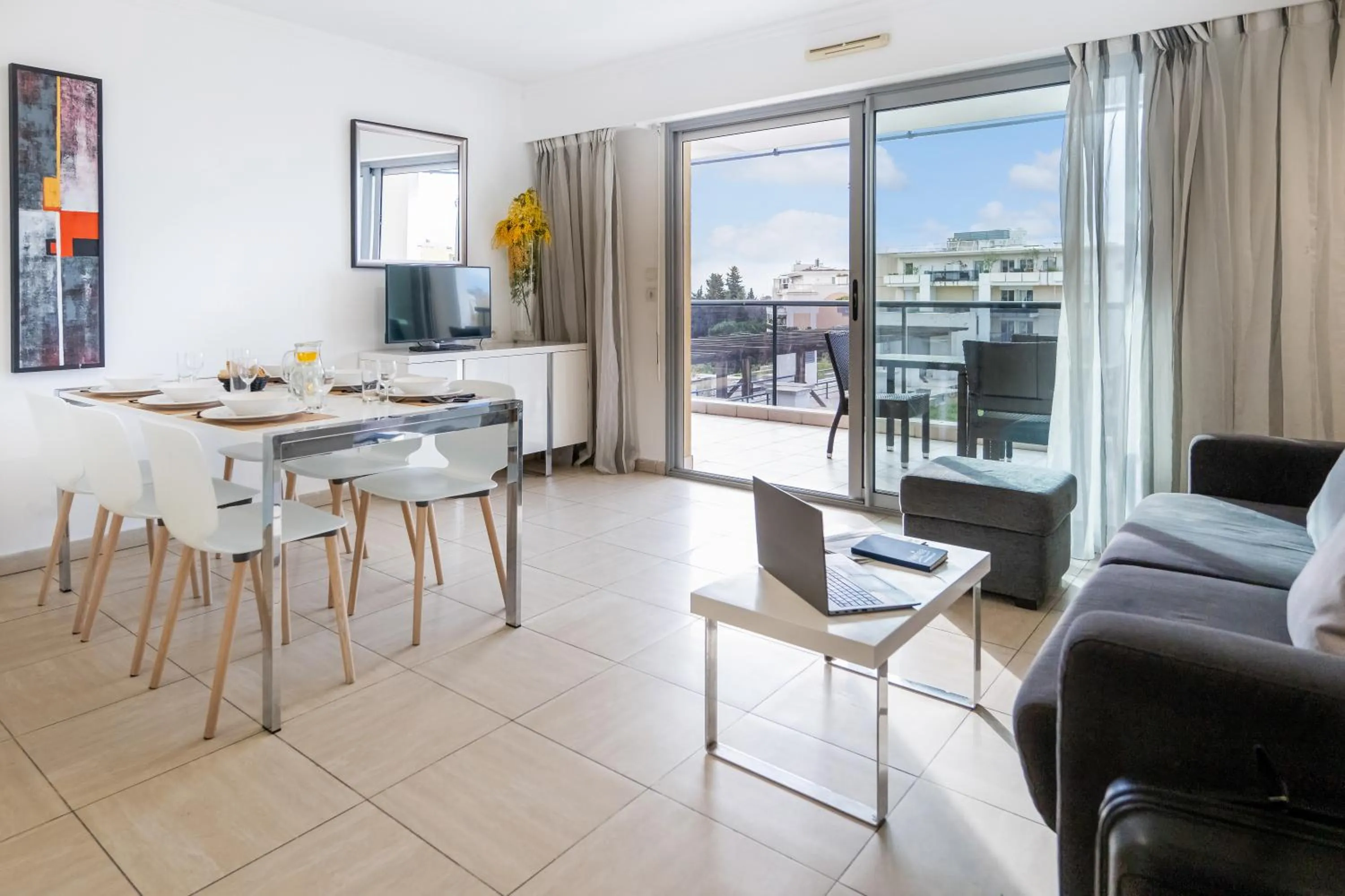 Living room in Nemea Appart Hotel Le Lido Cagnes sur Mer