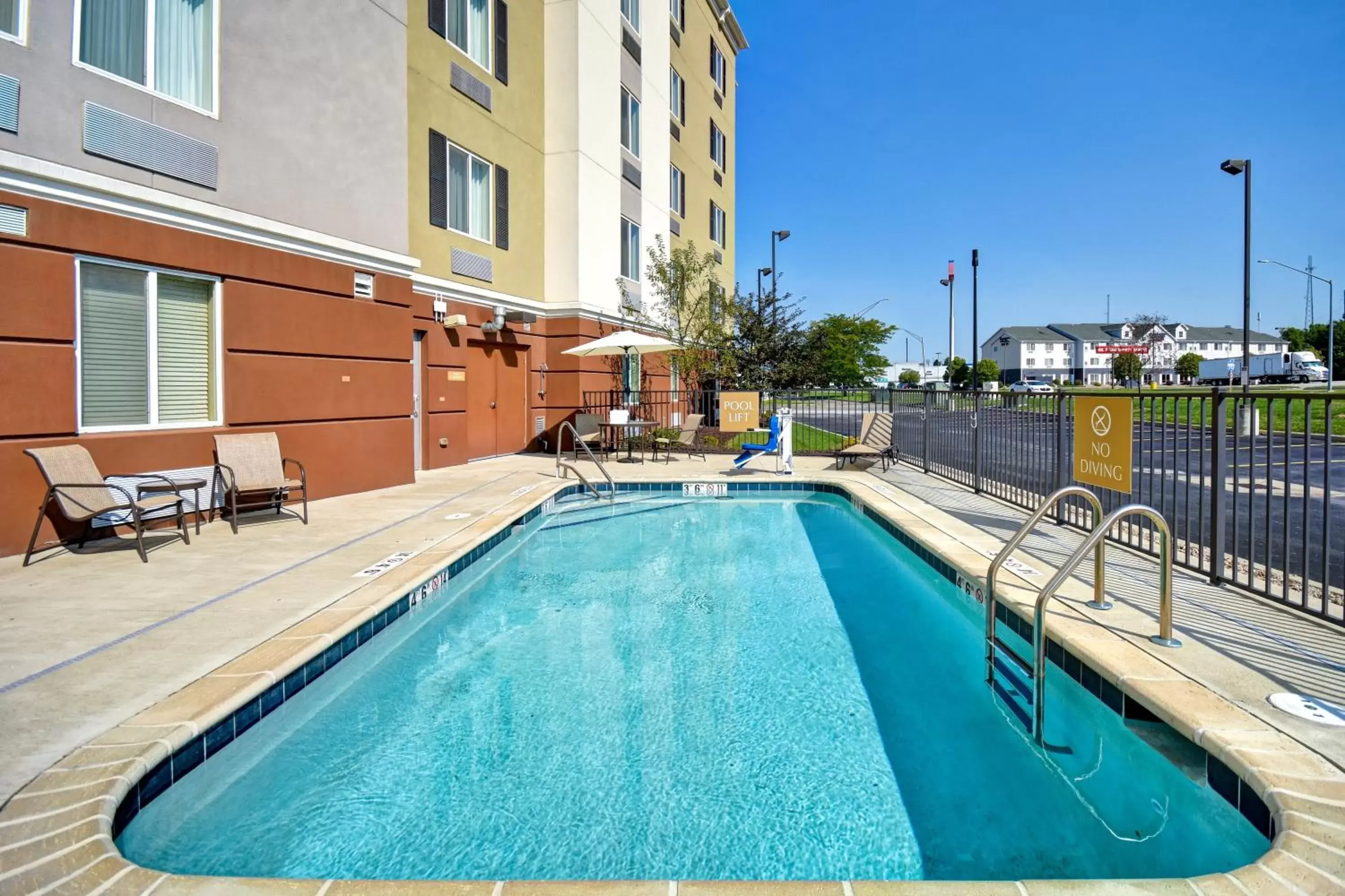 Swimming Pool in Candlewood Suites St Clairsville Wheeling Area, an IHG Hotel