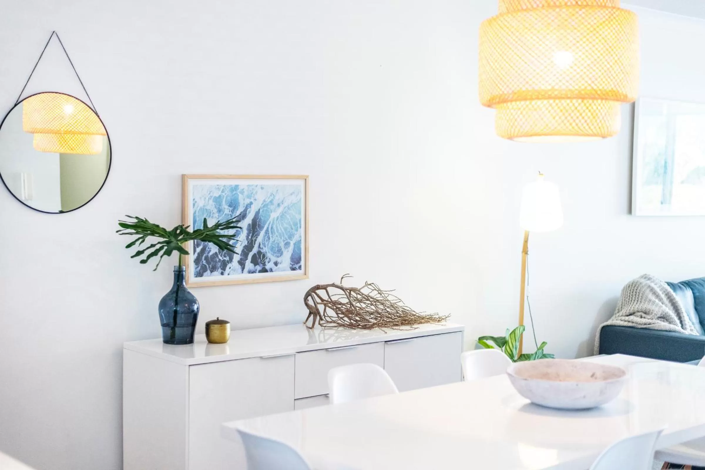 Living room in Pacific Marina Apartments