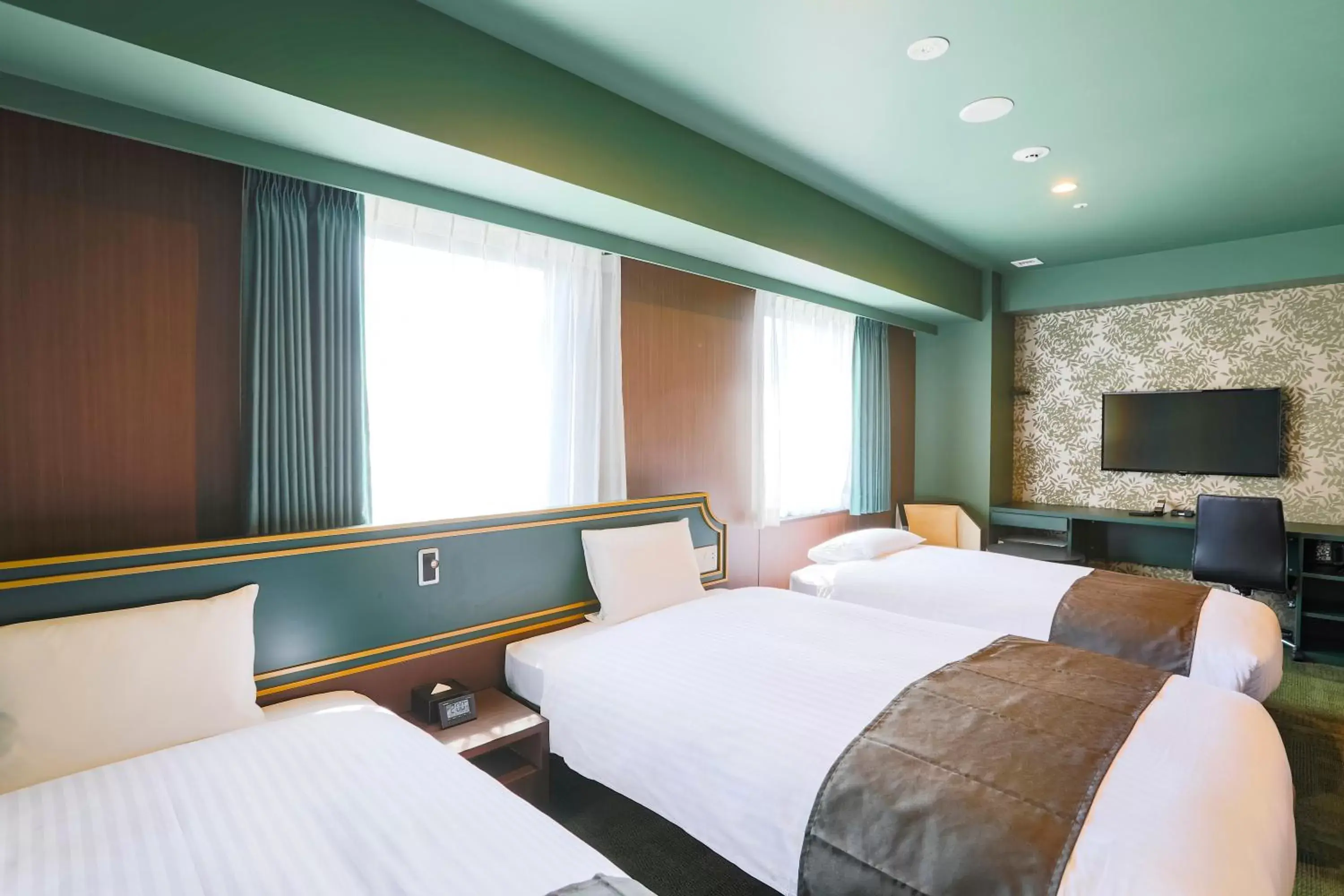 Bed in Hotel Wing International Select Kumamoto