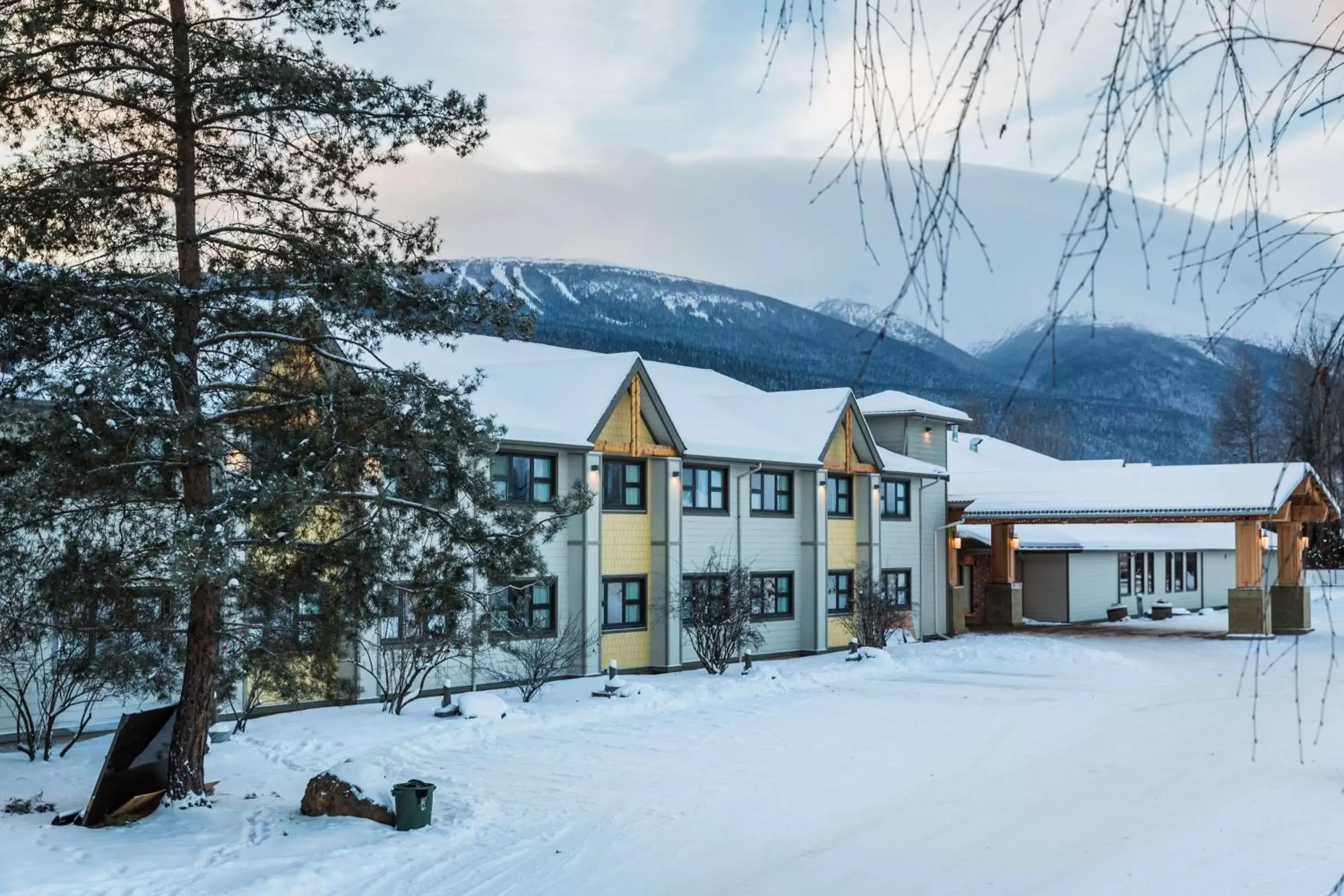 Property building, Winter in Prestige Hudson Bay Lodge Premier Collection