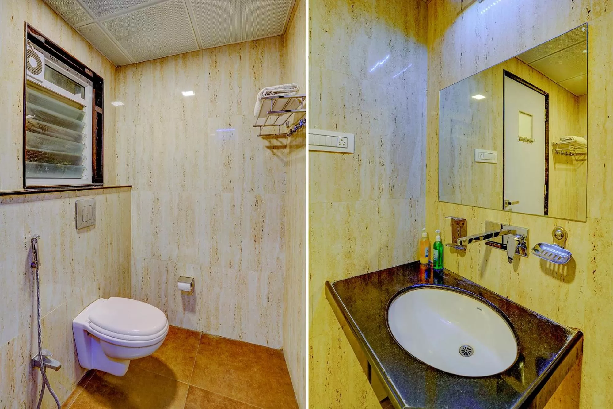 Bathroom in FabHotel Ramjis Residency