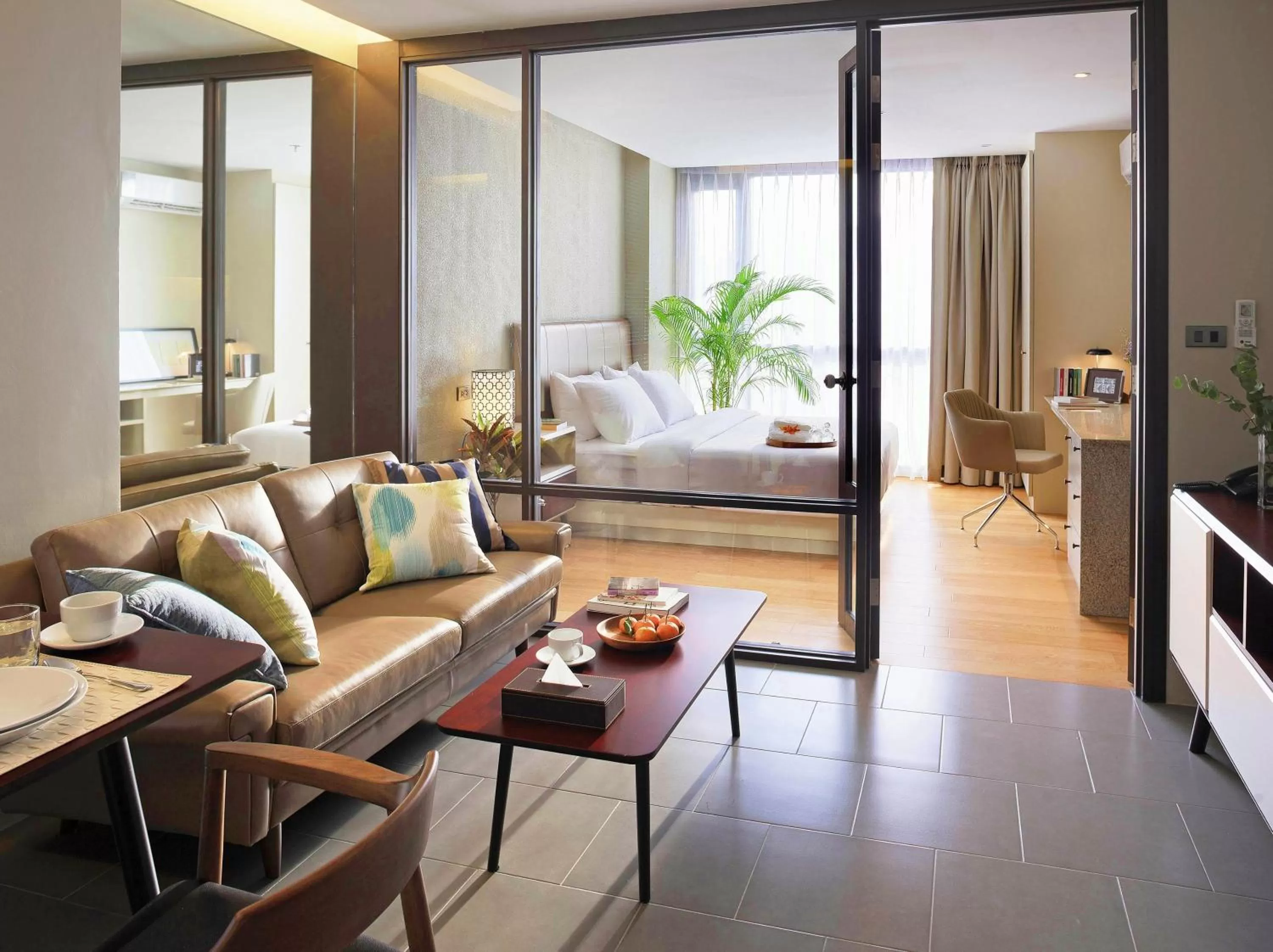 Superior 1 Bedroom in Balcony Courtyard Sriracha Hotel & Serviced Apartments