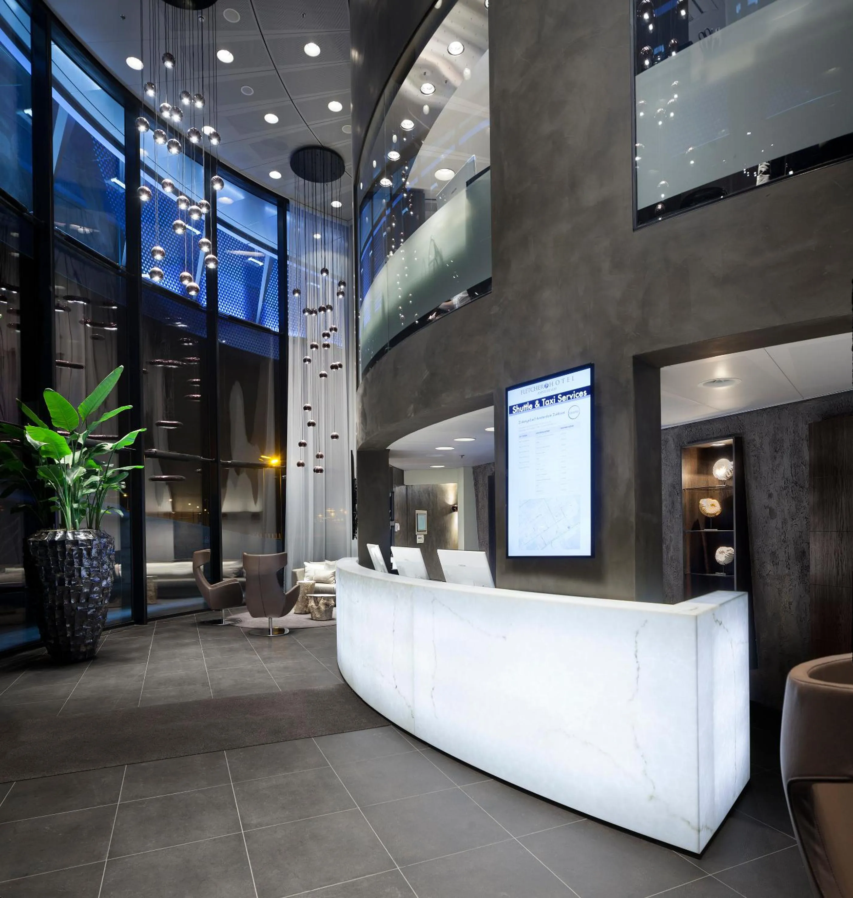 Lobby or reception in Fletcher Hotel Amsterdam