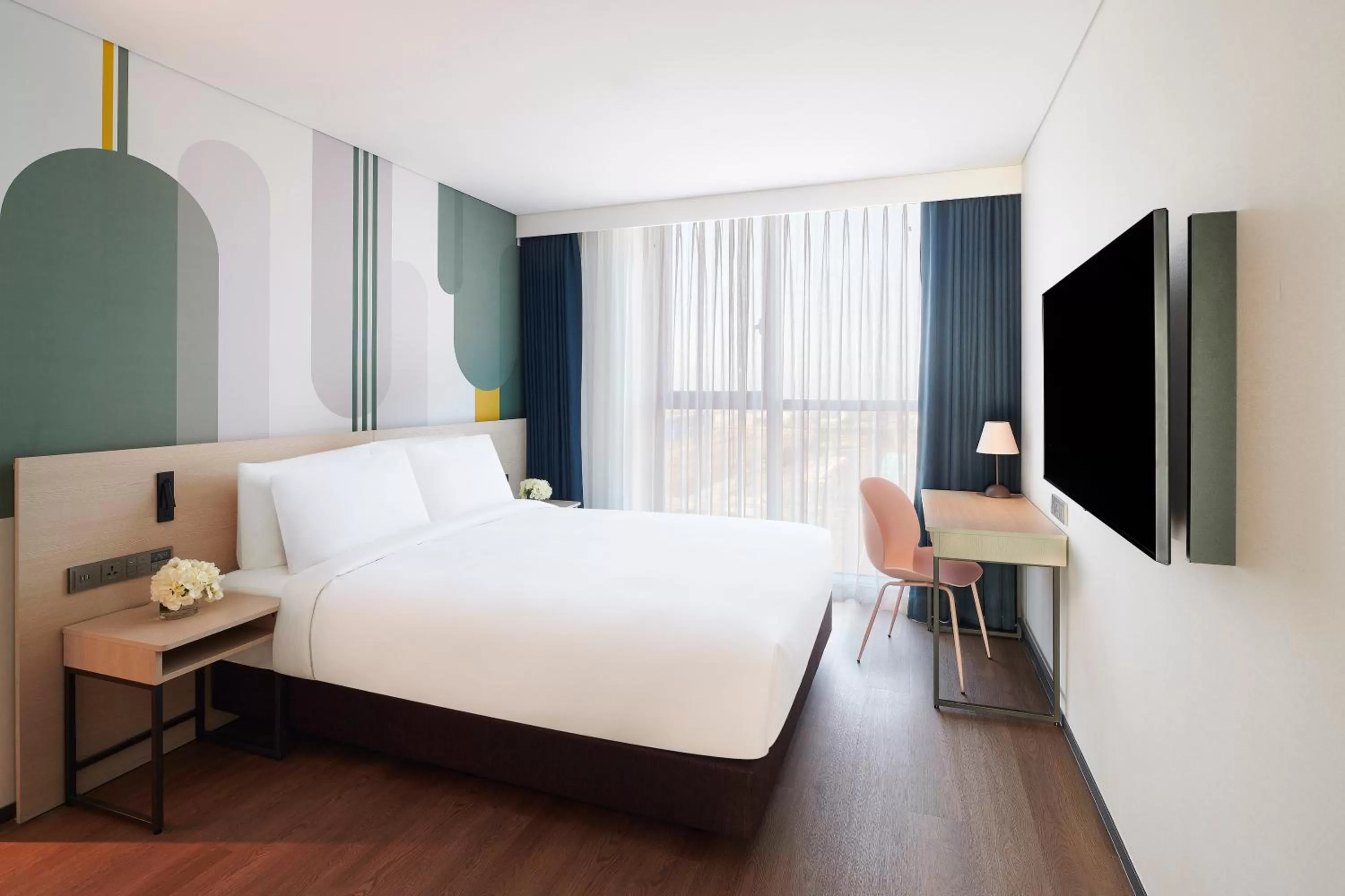 Bed in ibis Styles Ambassador Incheon Airport T2