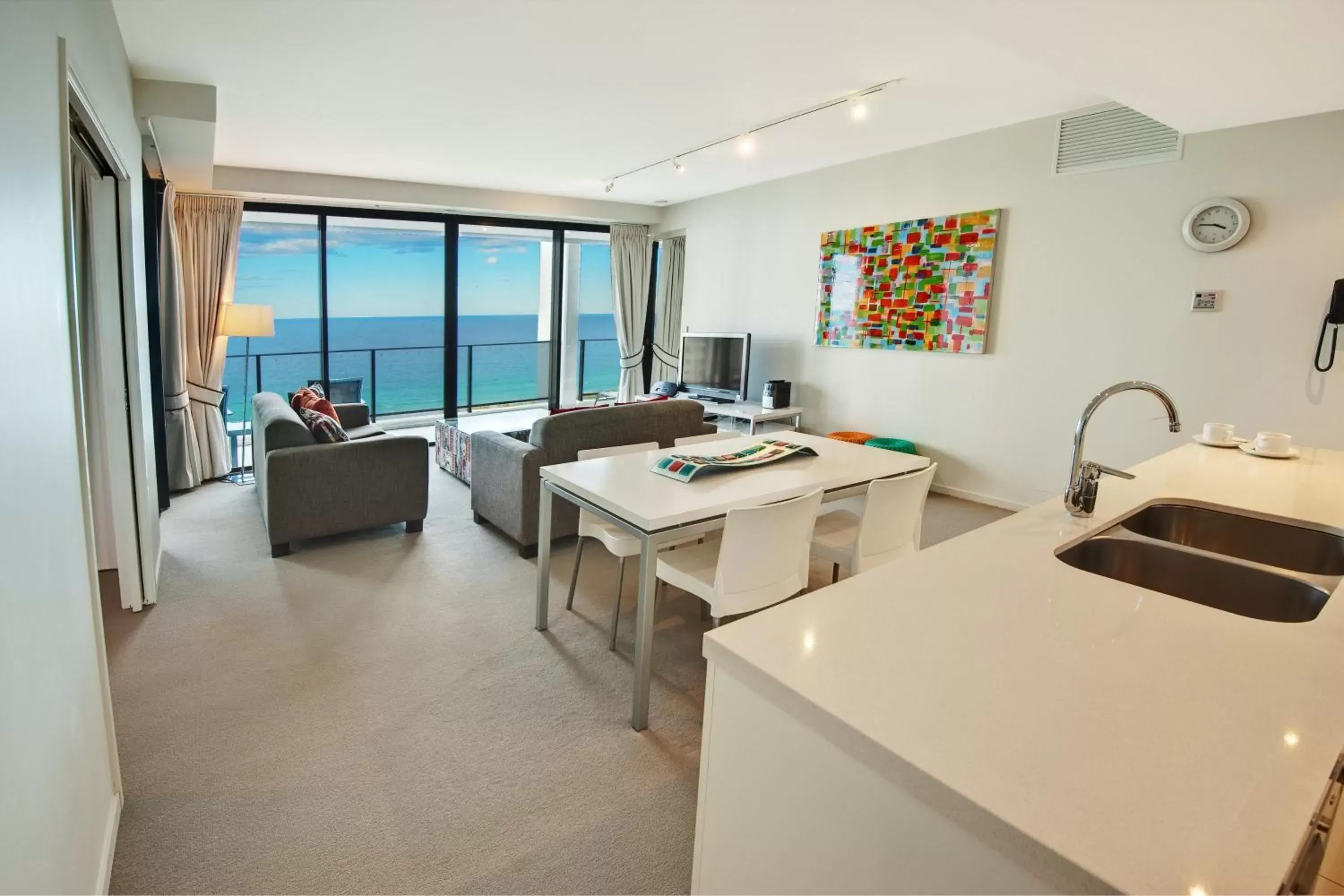 Living room in Ultra Broadbeach