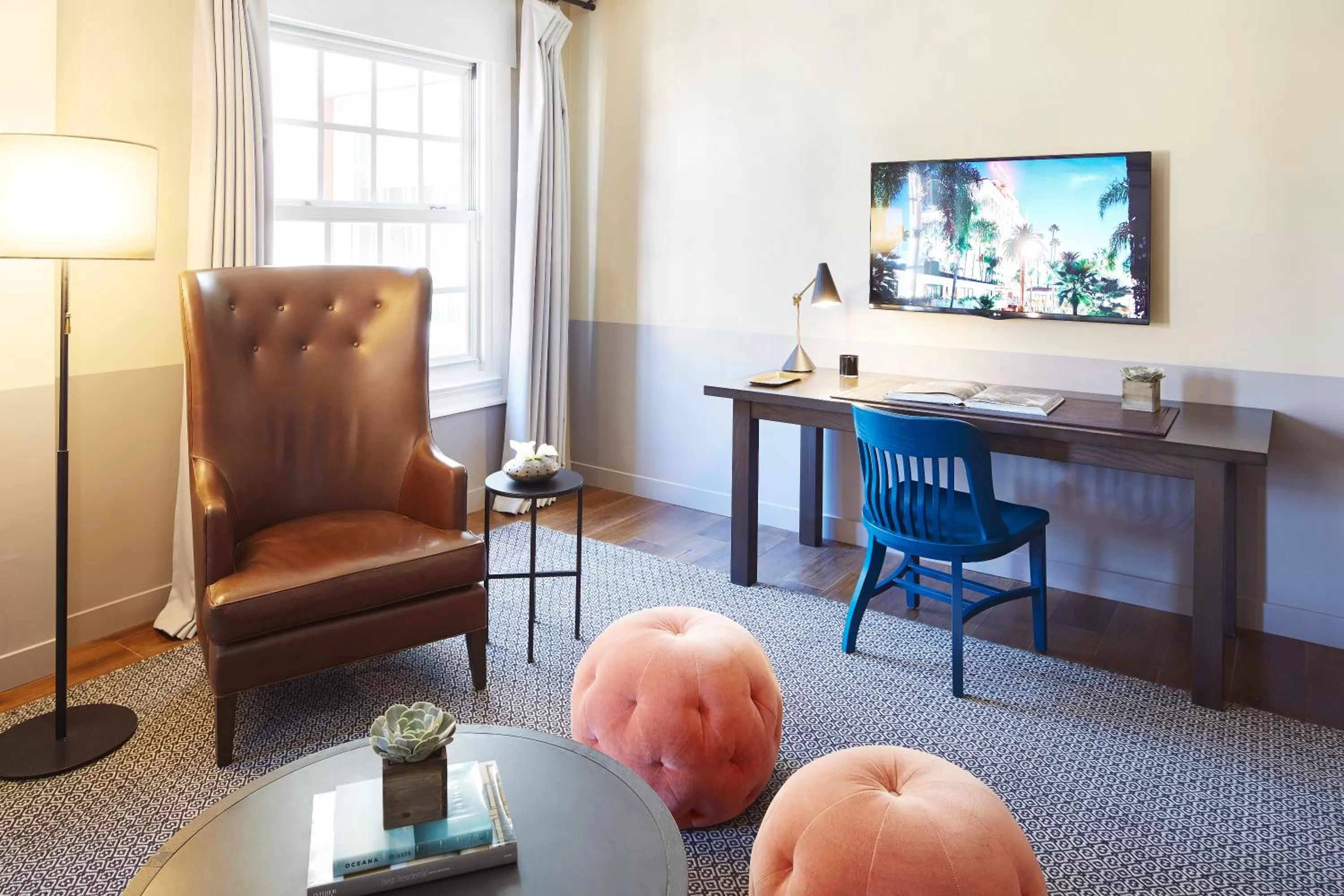 Seating area in The Hollywood Roosevelt