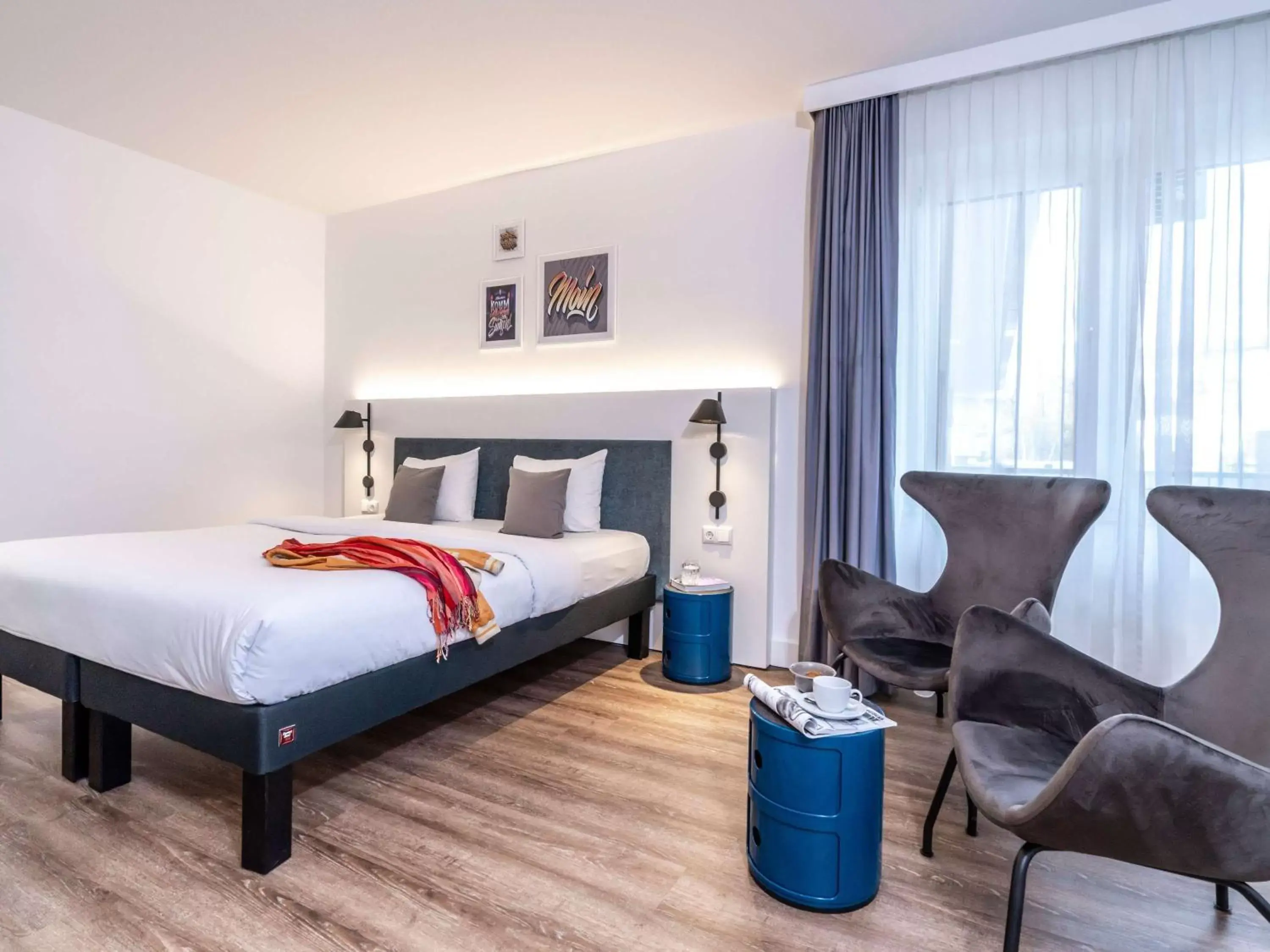 Bedroom, Bed in ibis Styles Hamburg Alster City