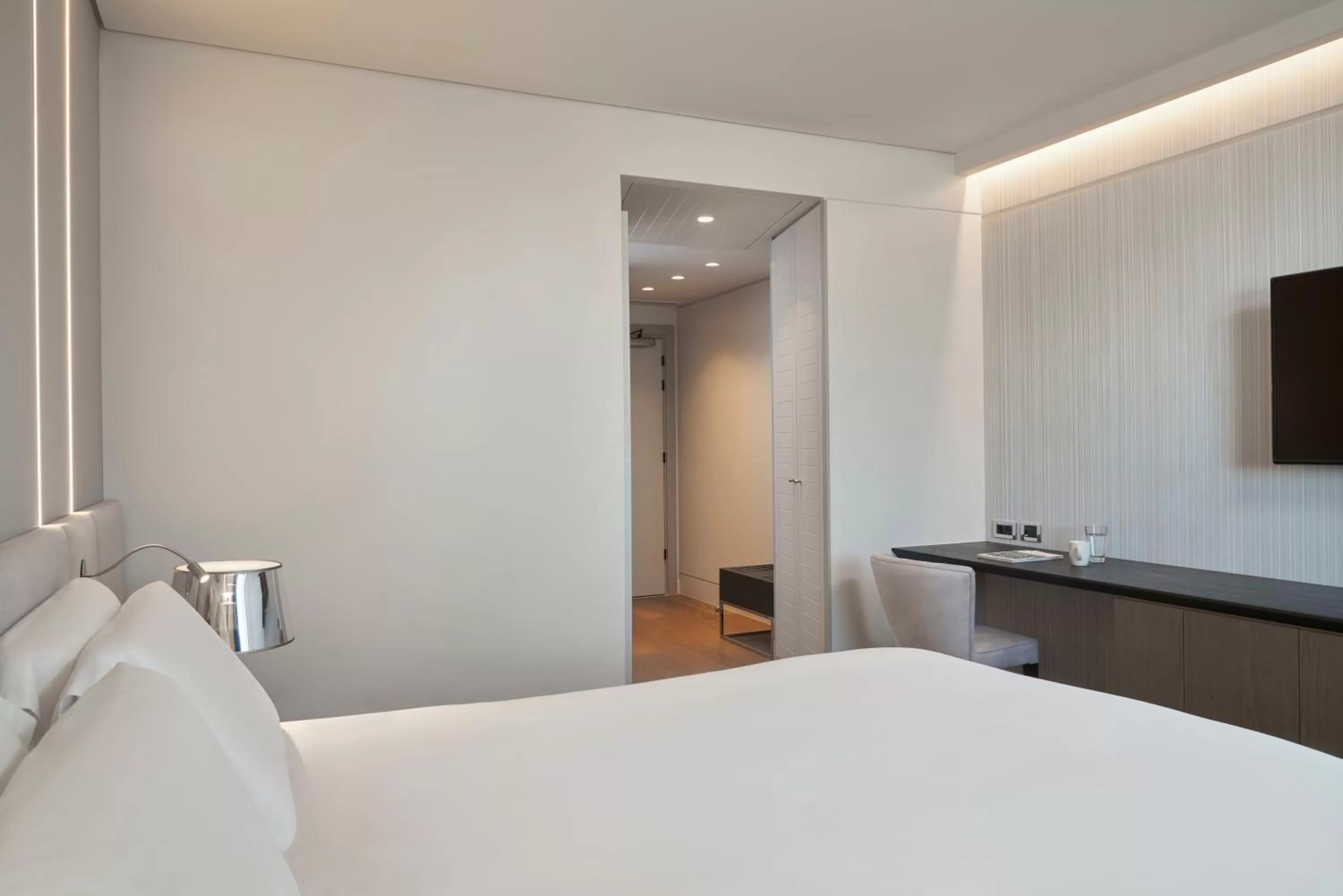 Bed in Sofitel Athens Airport