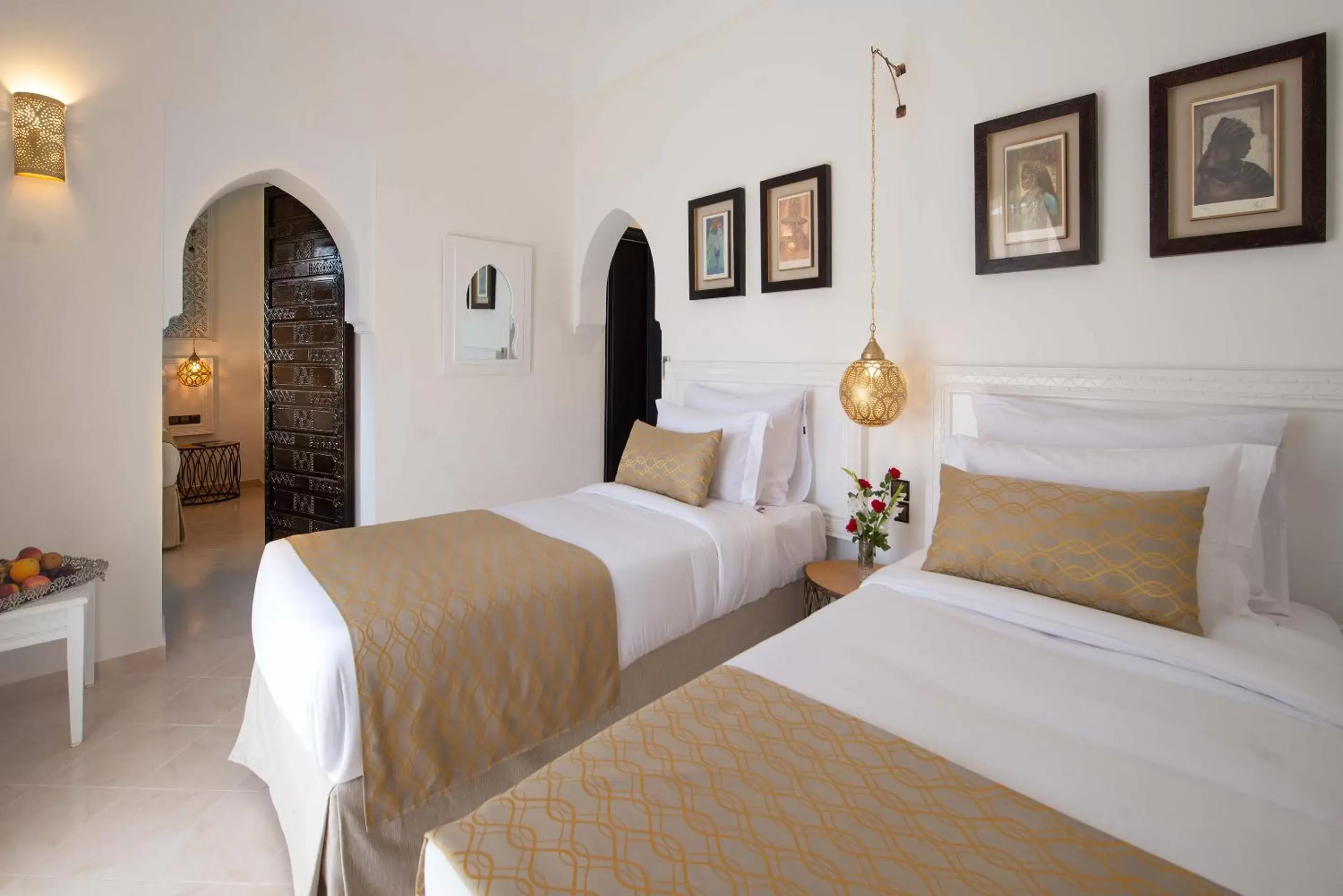 Bedroom, Bed in Marrakech Ryads Parc All inclusive