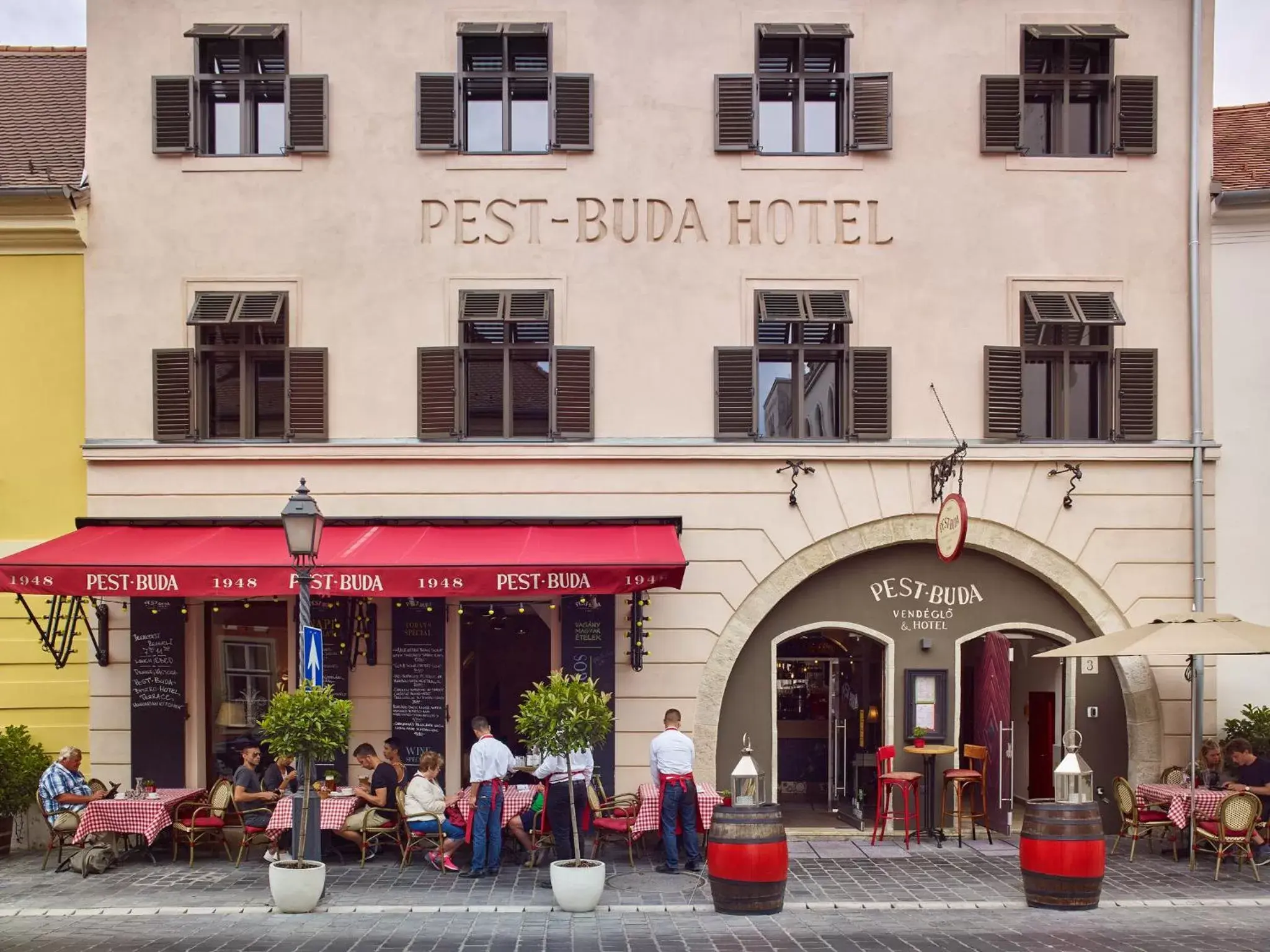 Property building, Patio/Outdoor Area in PEST-BUDA Design Hotel by Zsidai Hotels at Buda Castle