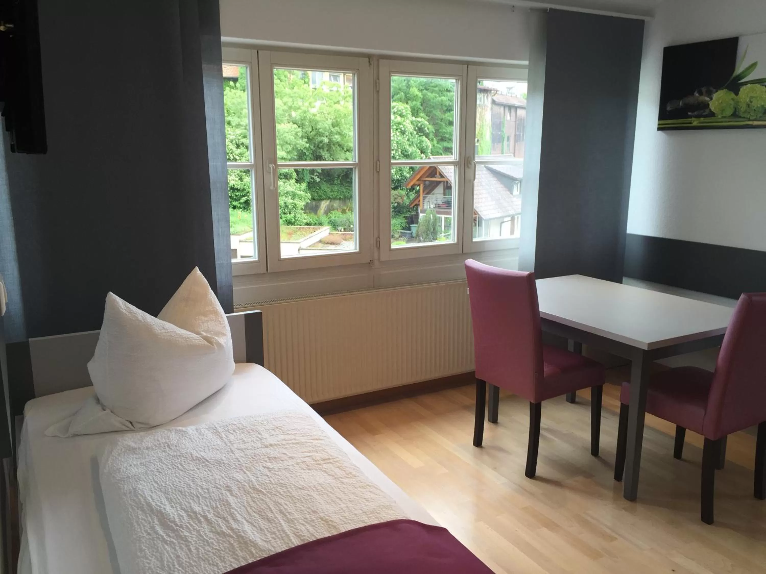 Seating area, Bed in Torstuben