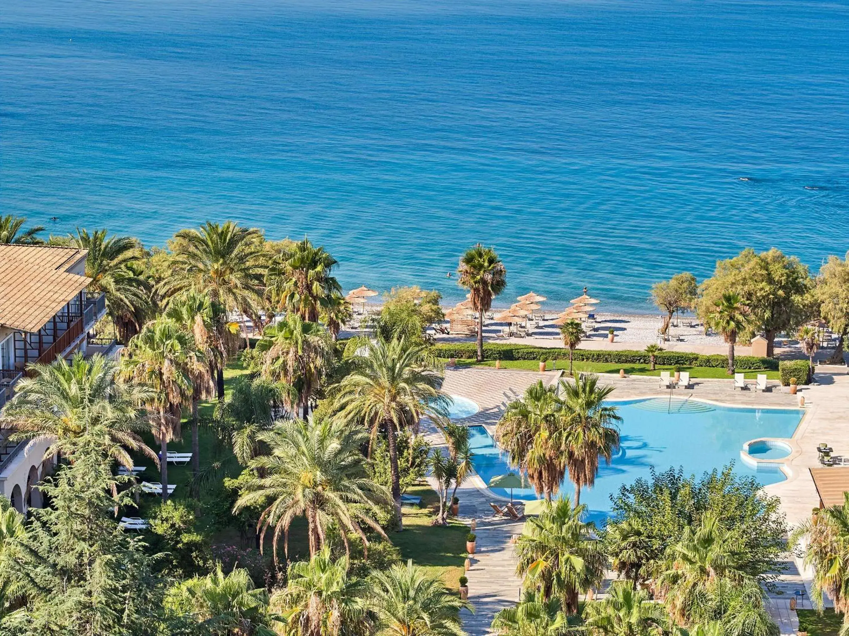 Beach, Pool View in Grecotel Filoxenia Hotel