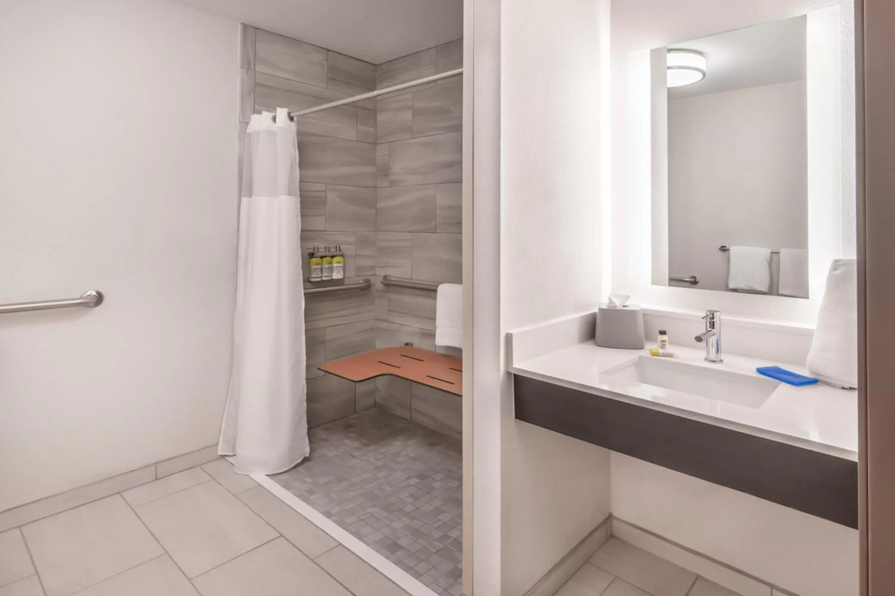 King Suite with Mobility Accessible Roll-In Shower in Holiday Inn Express & Suites Trinidad by IHG King Suite with Mobility Accessible Roll-In Shower in Holiday Inn Express & Suites Trinidad by IHG