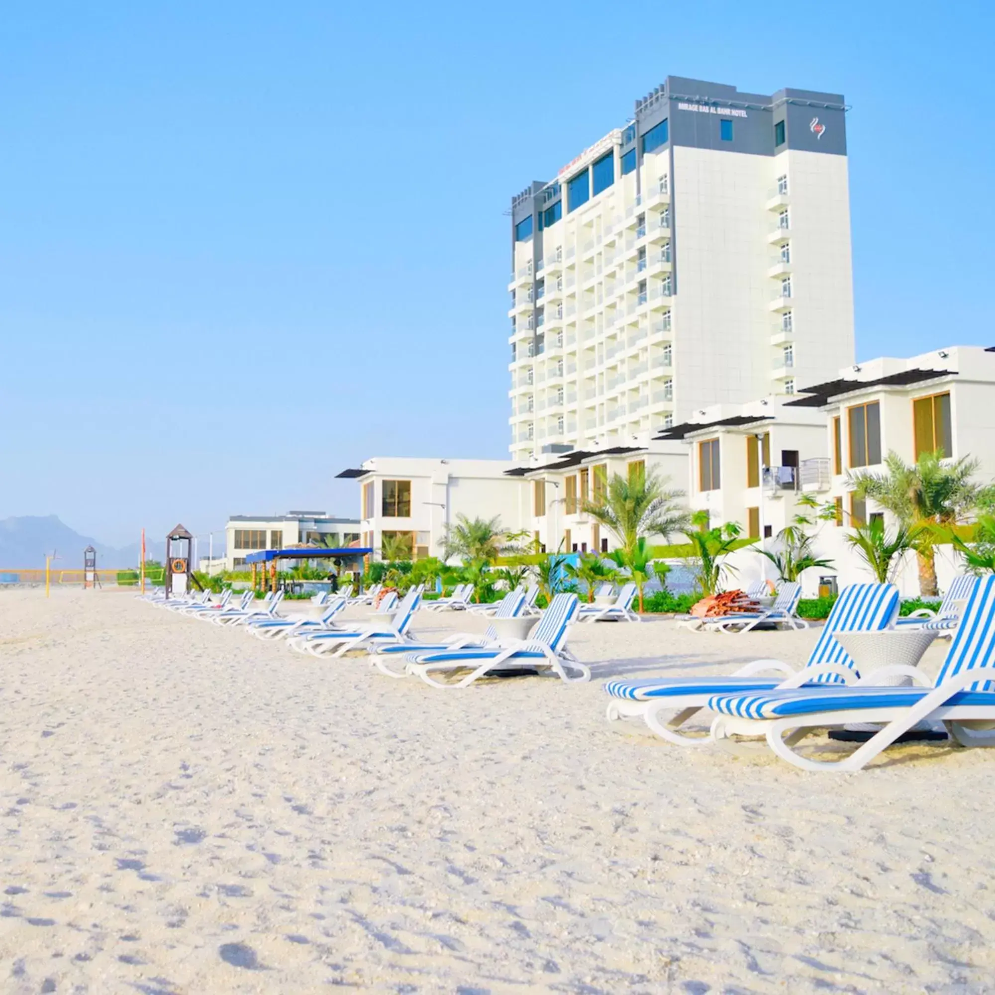 Property building, Beach in Mirage Bab Al Bahr Beach Hotel