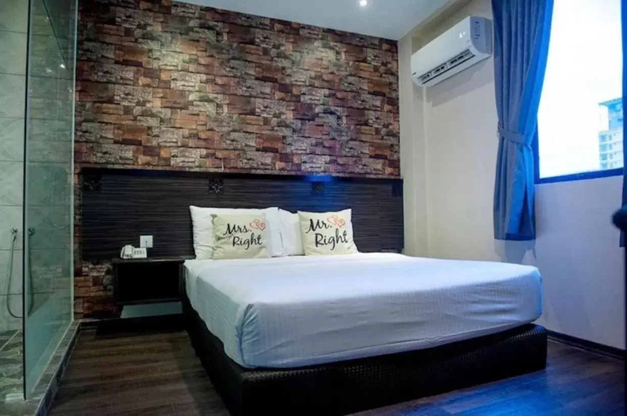 Bed in Apple Hotel Penang