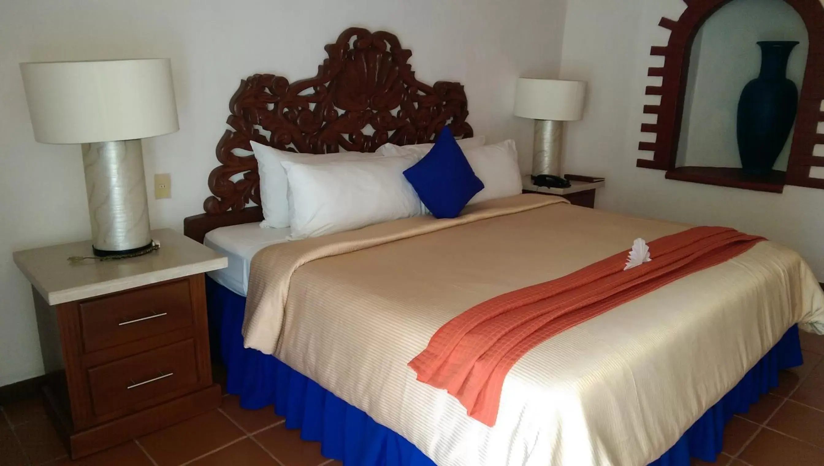 Bed in Ecotel Quinta Regia