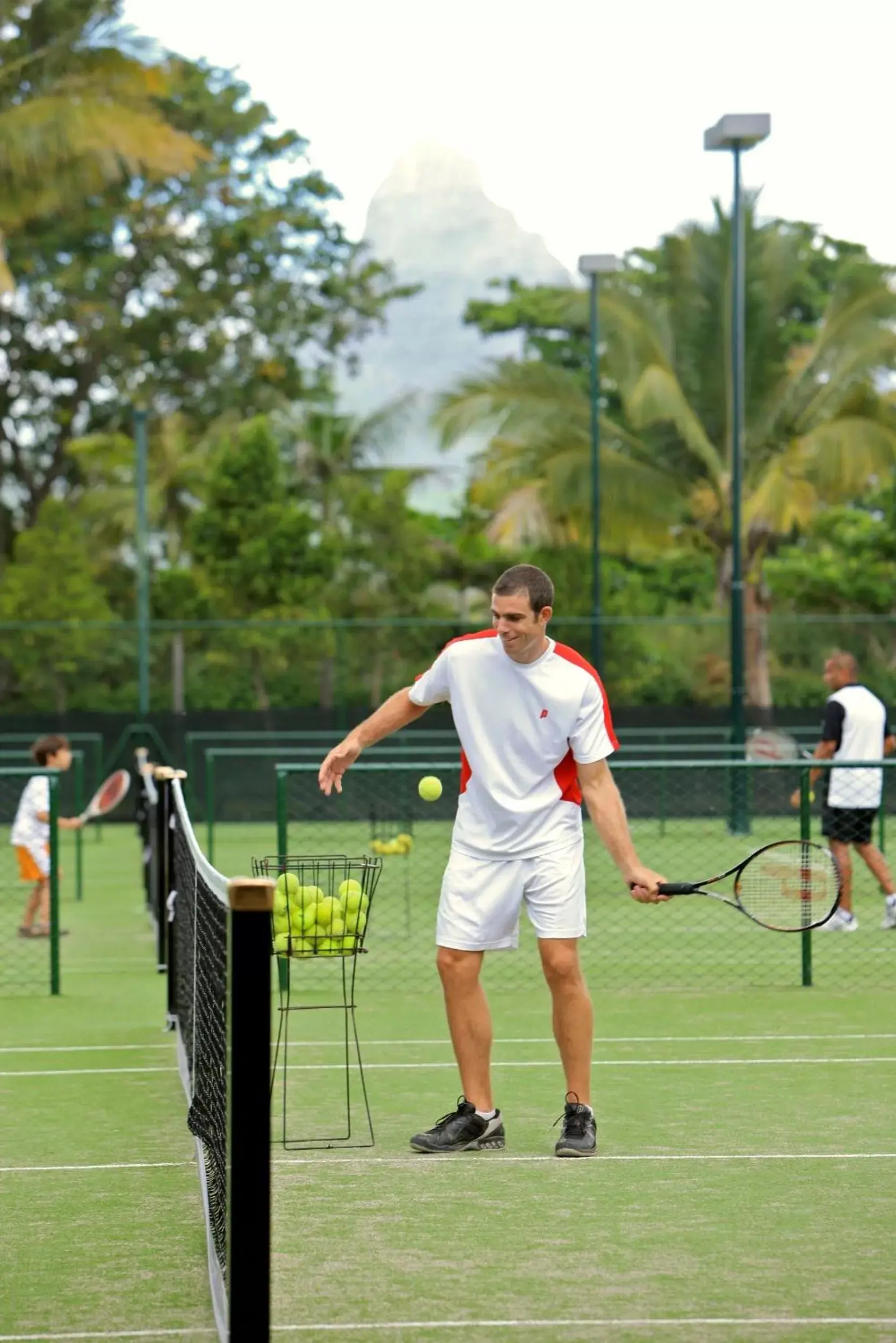 Tennis court in Sugar Beach Mauritius