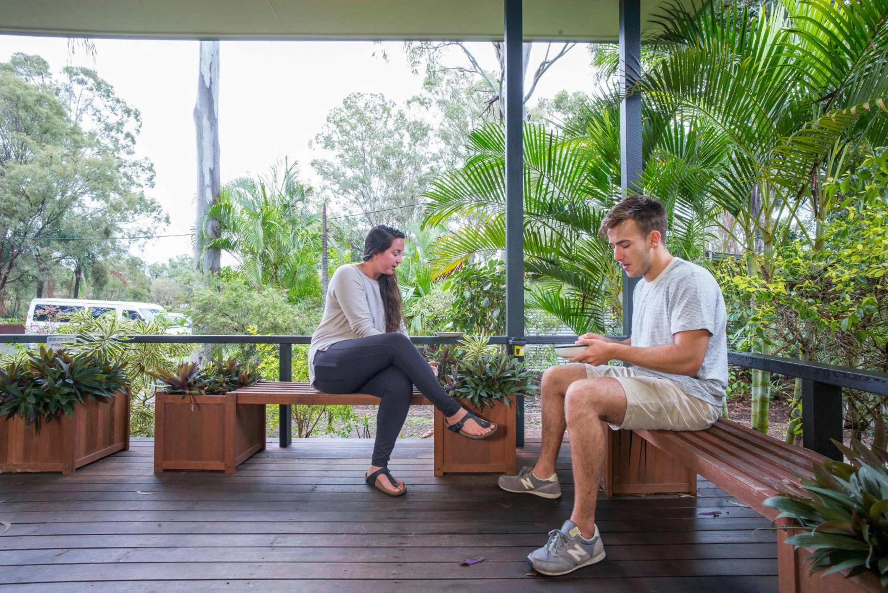 Patio in Colonial Village Resort
