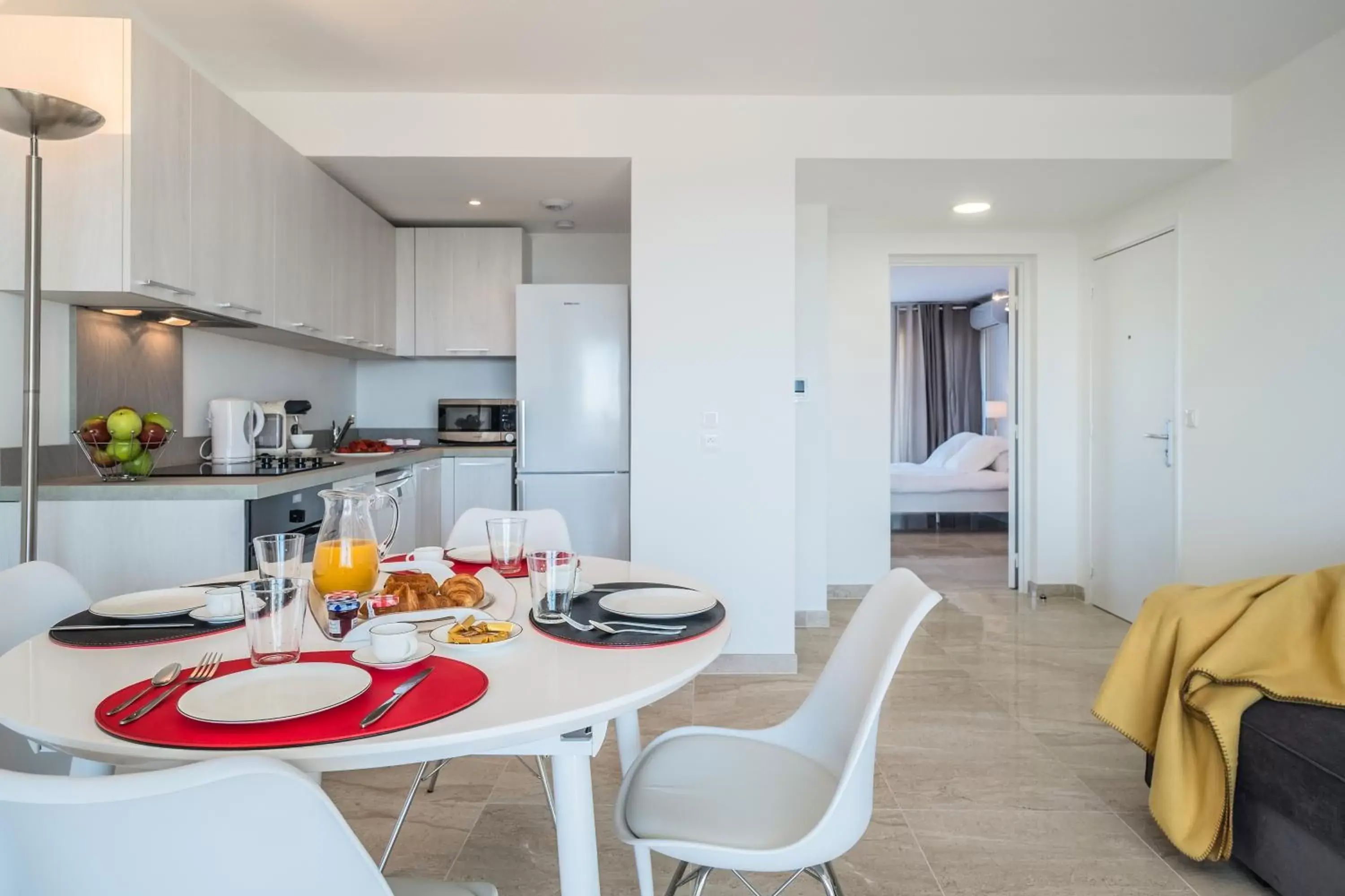 Living room, Dining Area in Appart Hotel Mandelieu