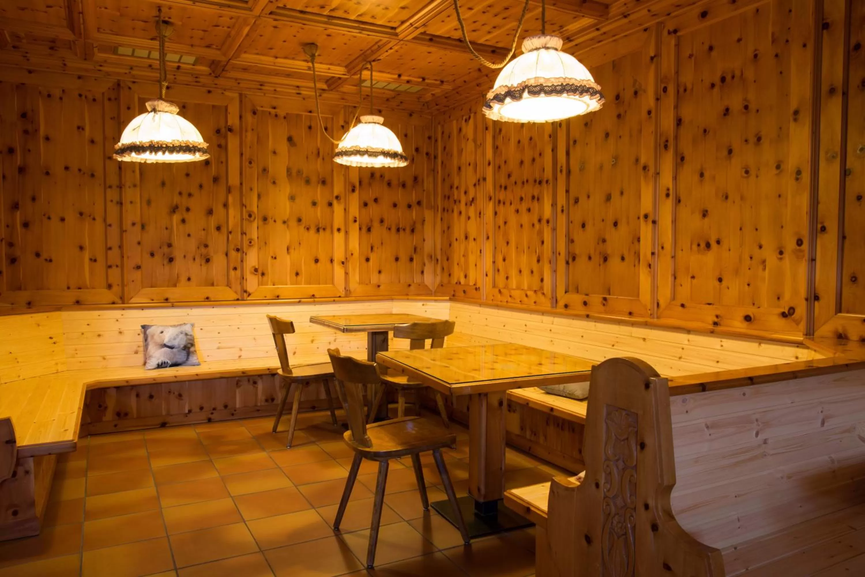 Dining area in Hotel Villaggio Nevada