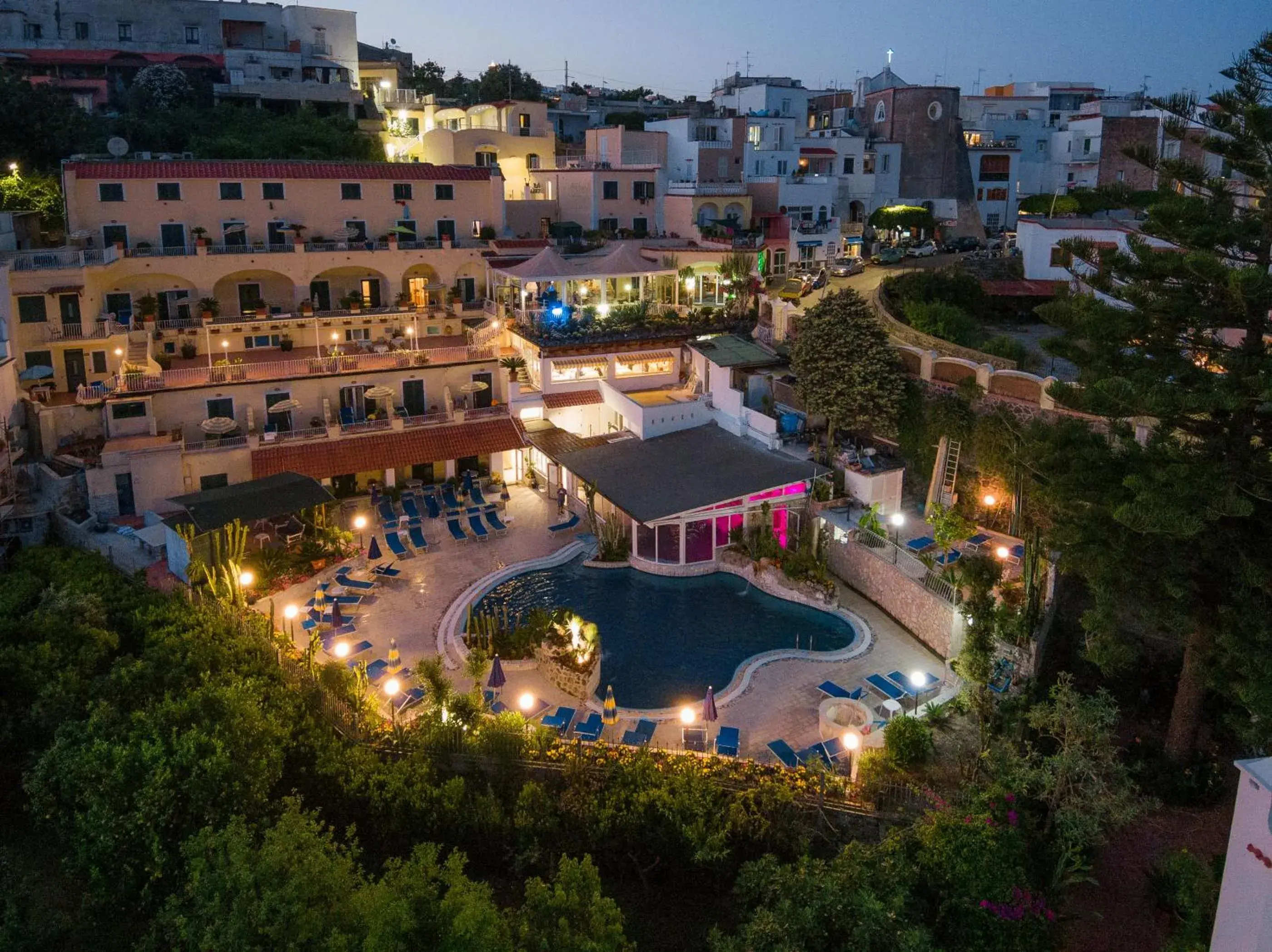 Bird's eye view, Bird's-eye View in Hotel Terme Saint Raphael