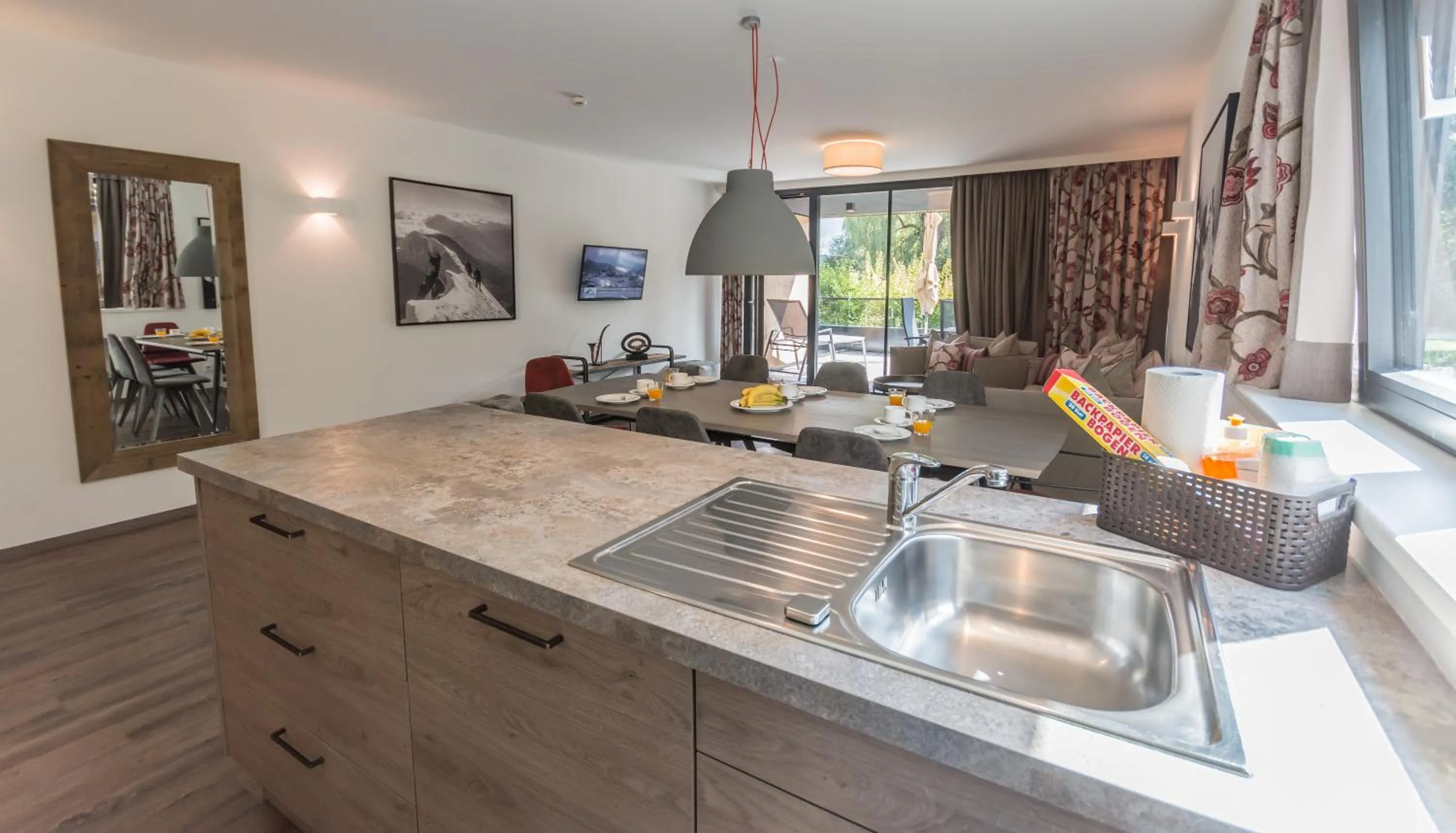 Kitchen or kitchenette, Kitchen/Kitchenette in Schönblick Residence - Absolut Alpine Apartments