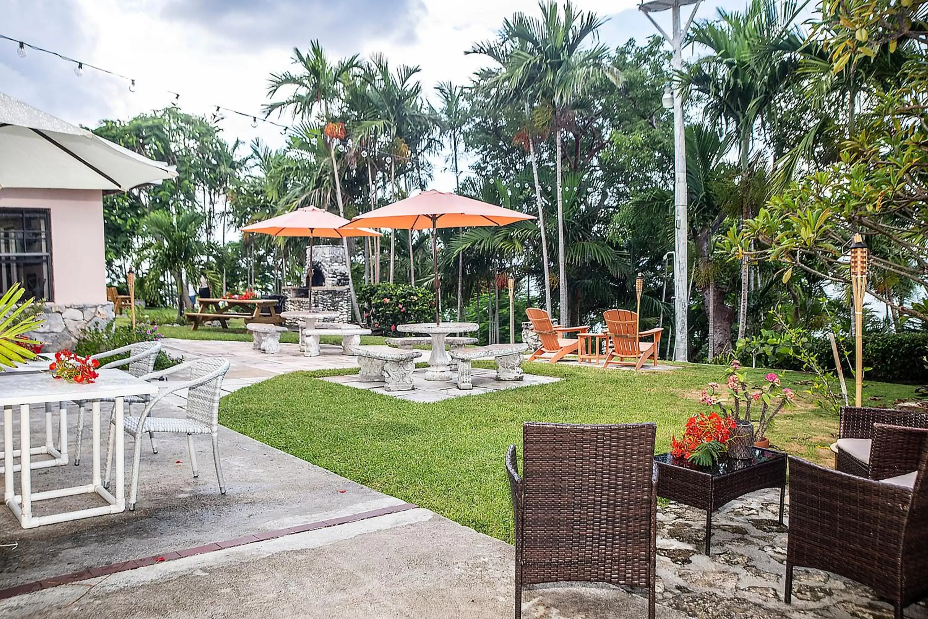 Patio in Orange Hill Beach Inn