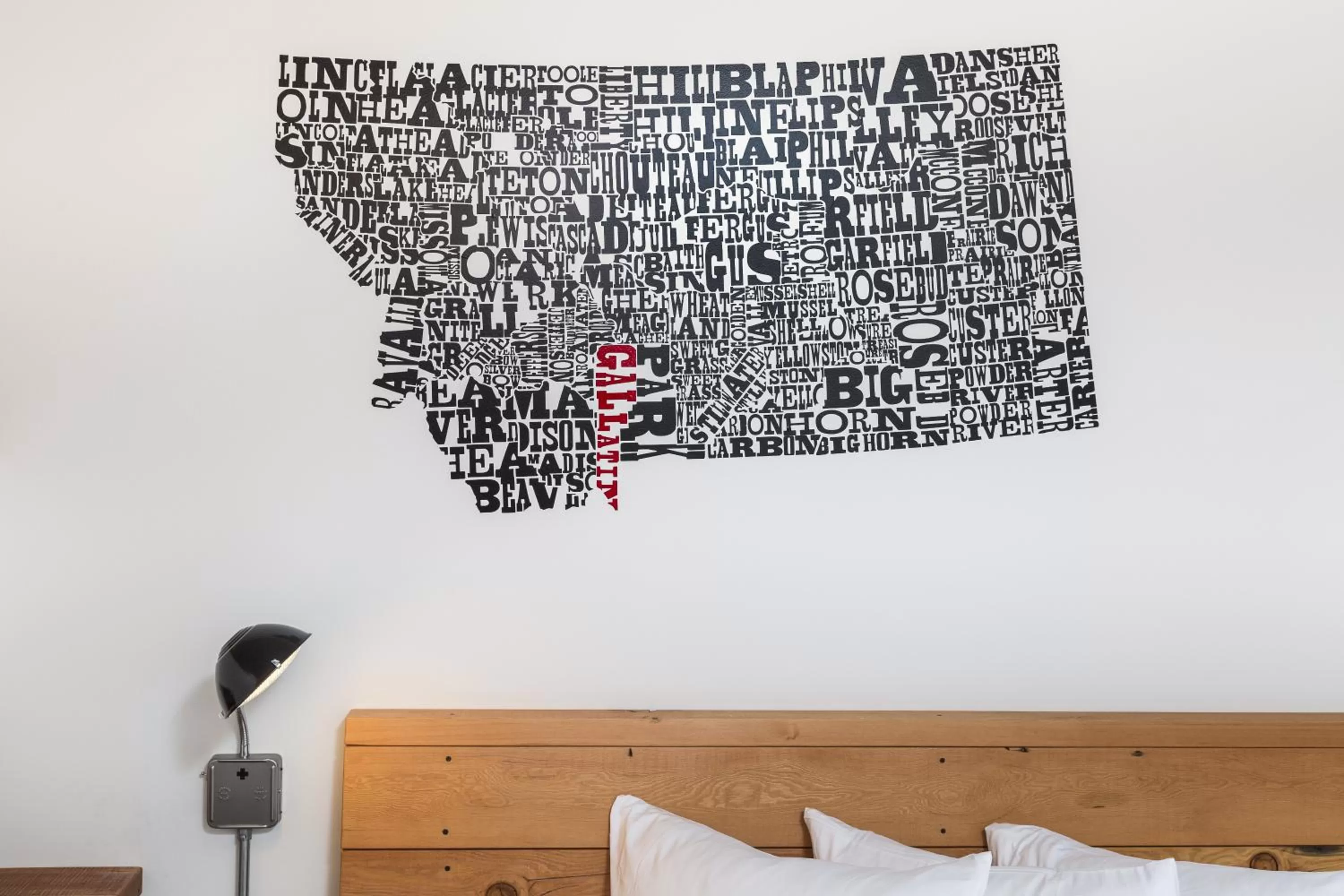 Decorative detail, Bed in The LARK