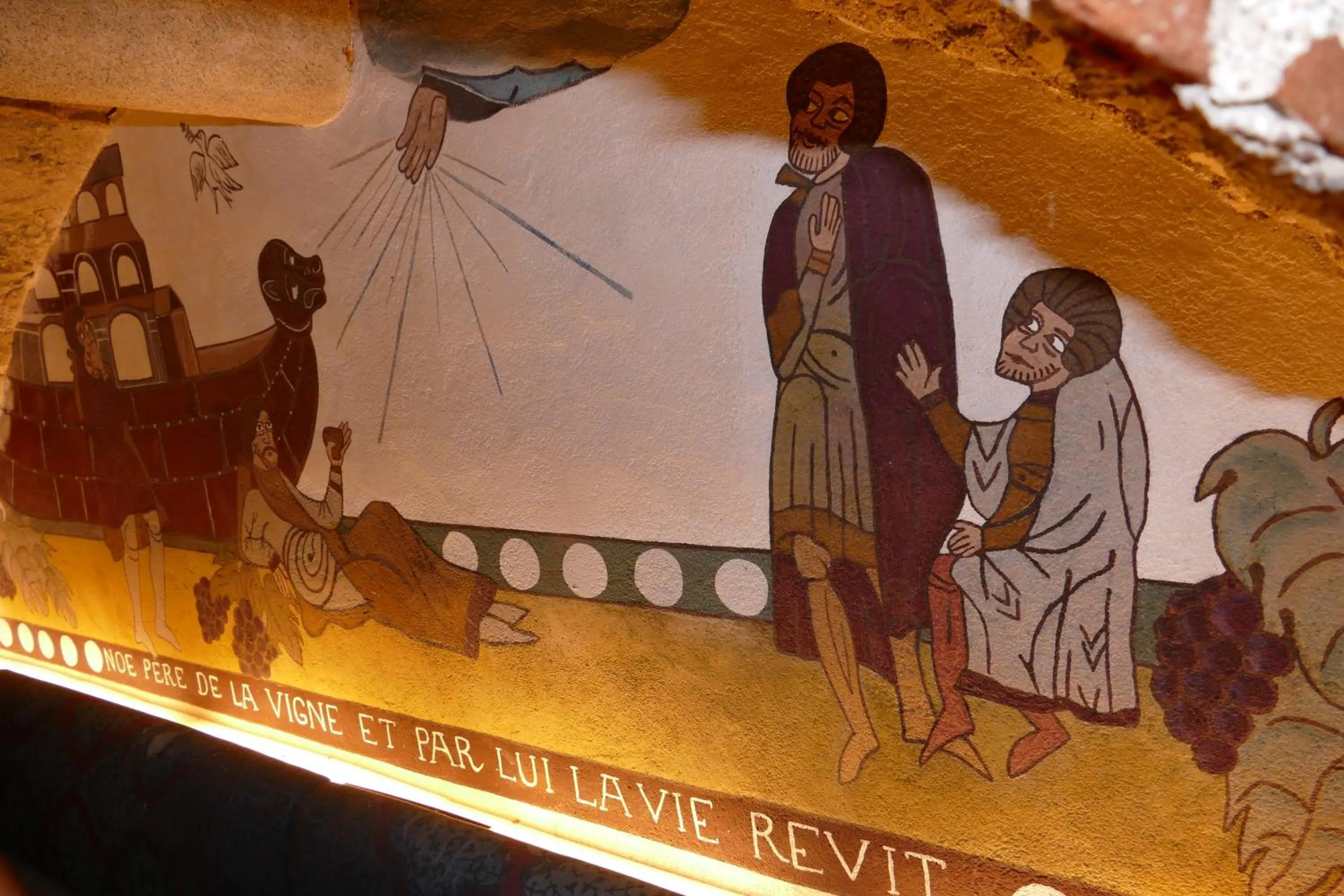 Decorative detail in Logis Hotels Le Champalud Restaurant La Citadelle