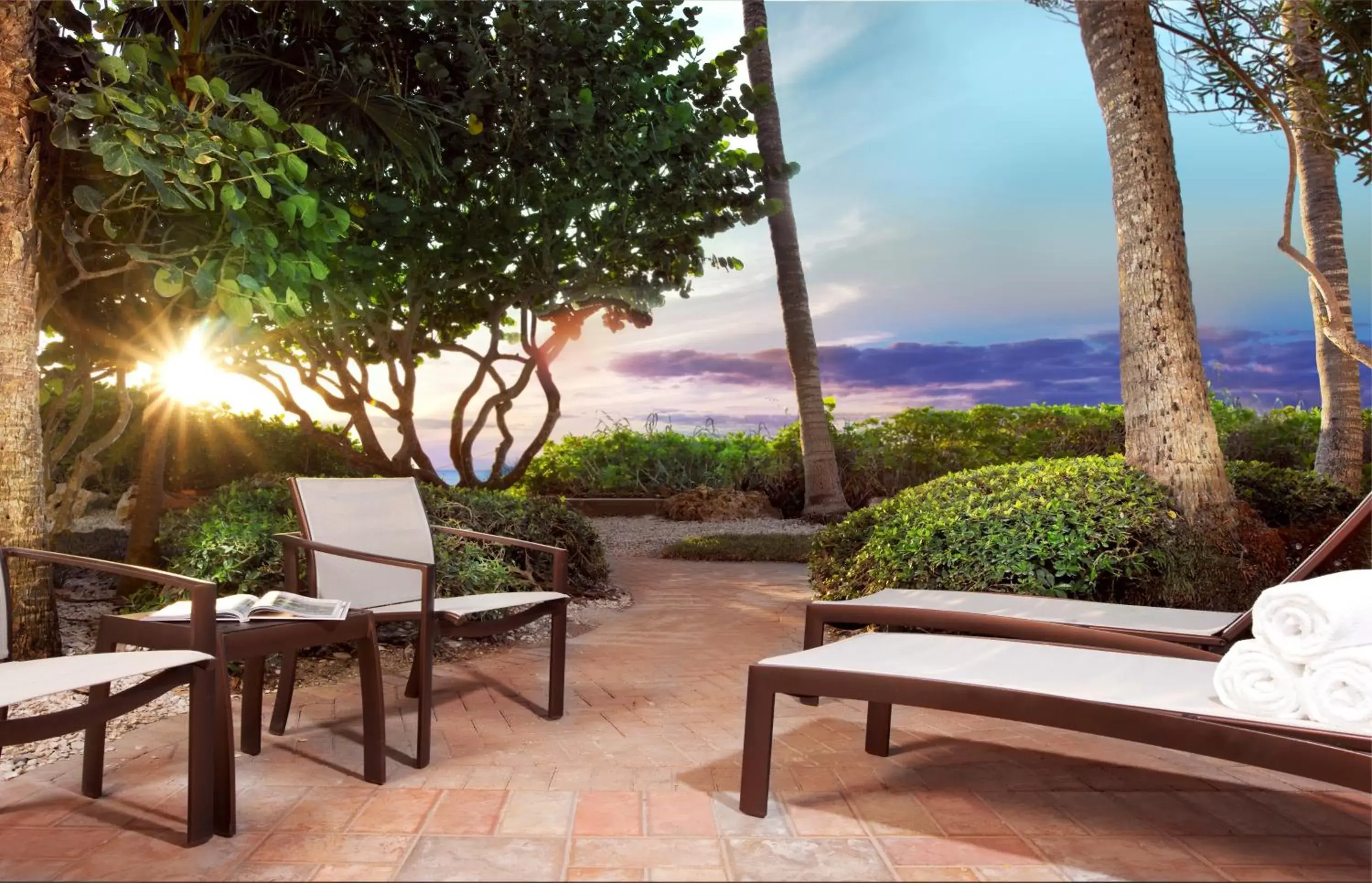 Patio in La Playa Beach & Golf Resort, a Noble House Resort