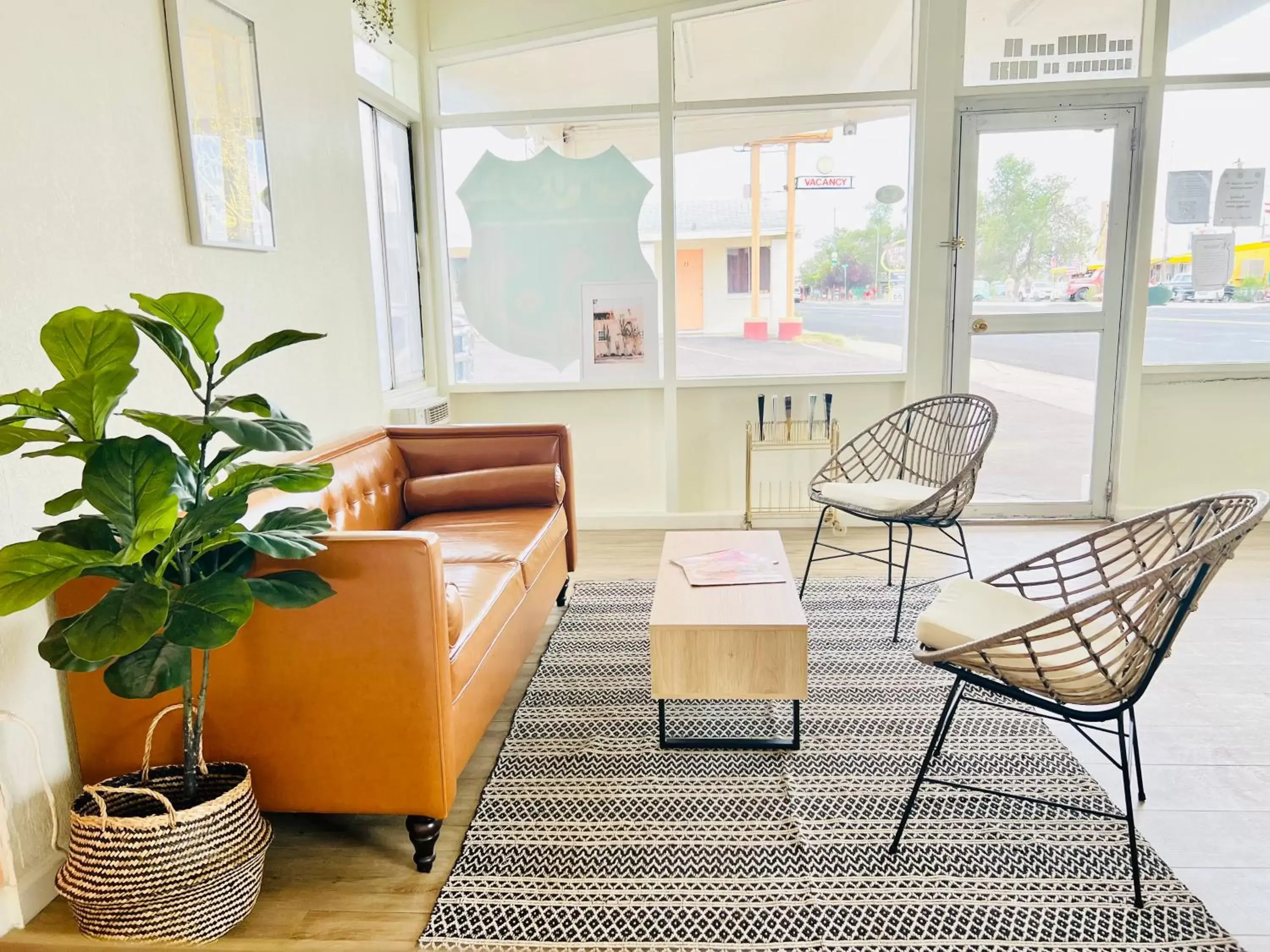 Lobby or reception in The Postcard Motel Lobby or reception in The Postcard Motel