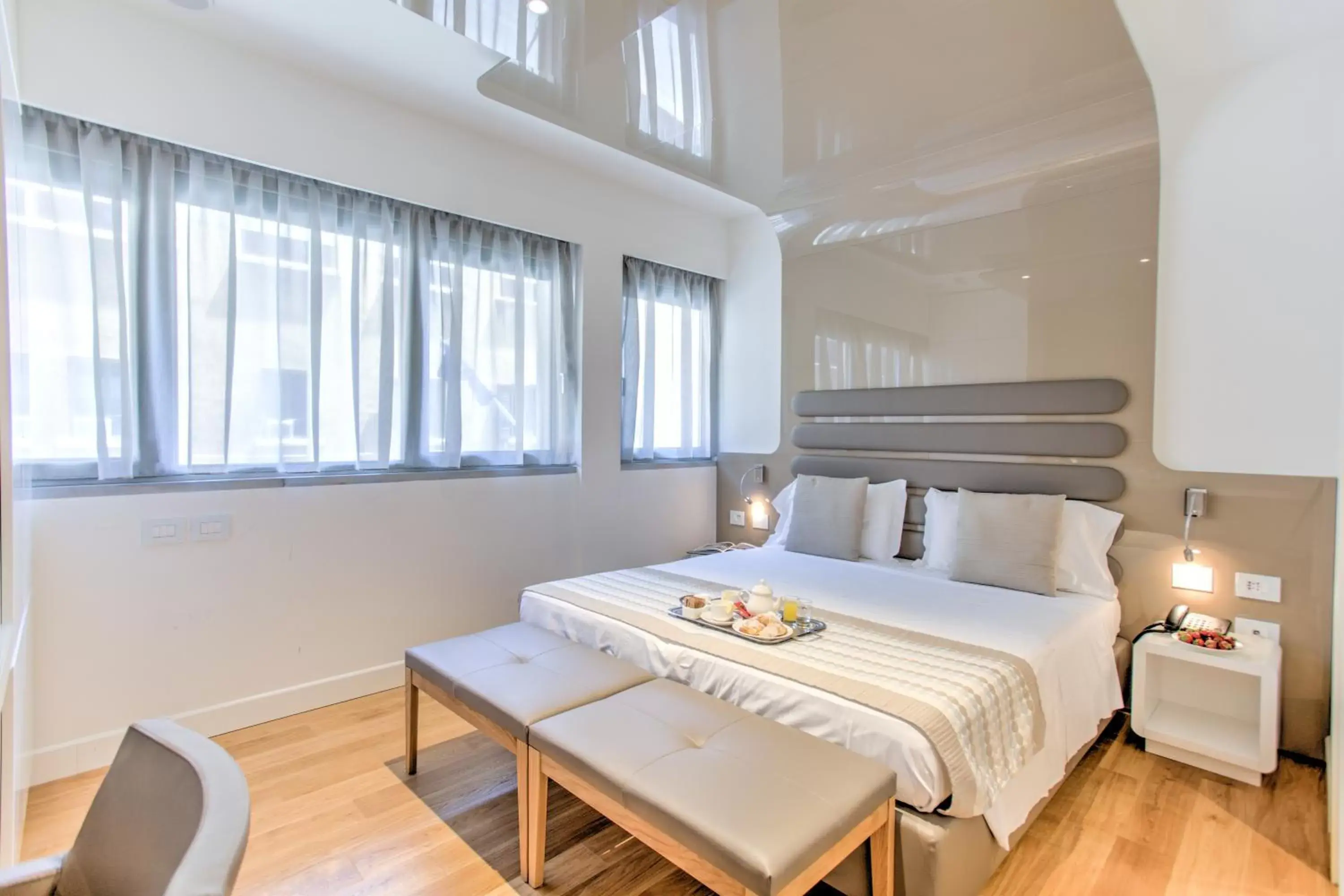 Bedroom, Bed in Mh Florence Hotel & Spa Bedroom, Bed in Mh Florence Hotel & Spa