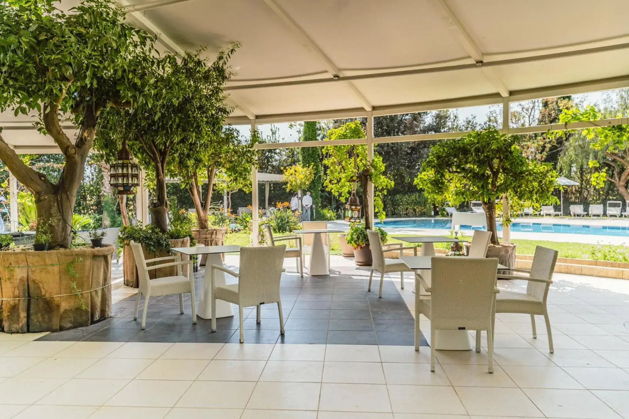 Garden, Restaurant/Places to Eat in Modica Palace Hotel