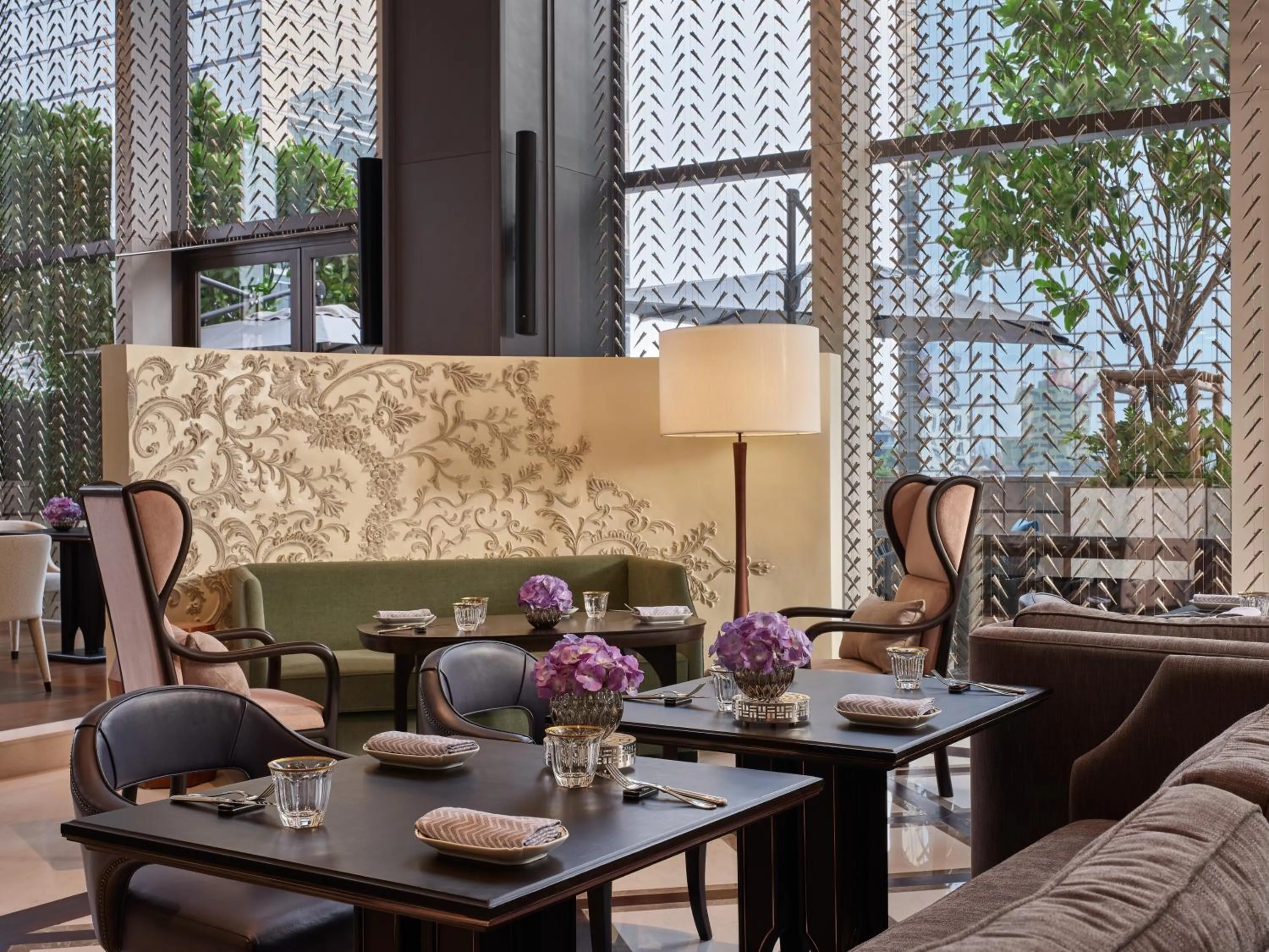 Dining area in Rosewood Bangkok