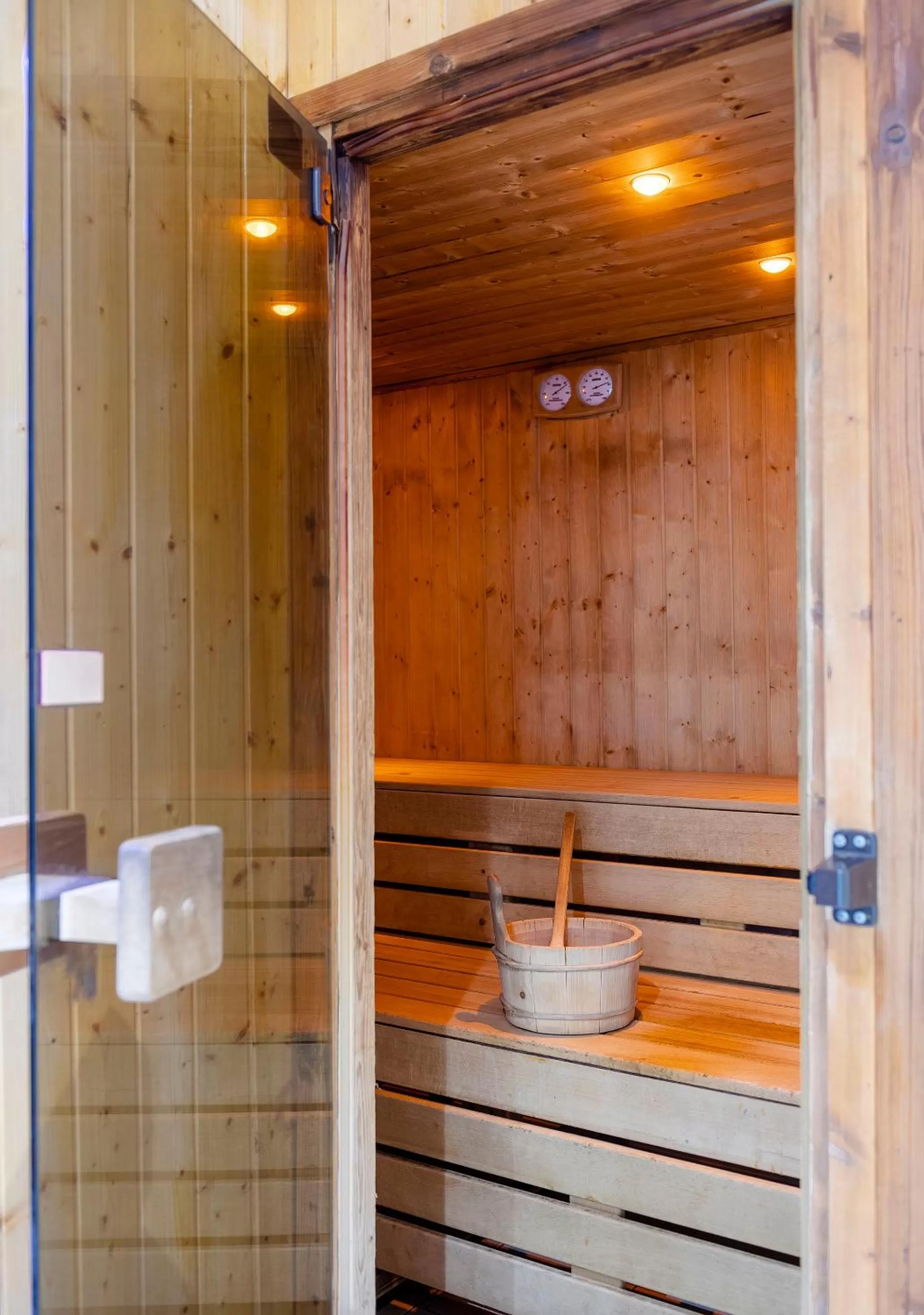 Sauna in Hogs Back Hotel & Spa Nr Farnham
