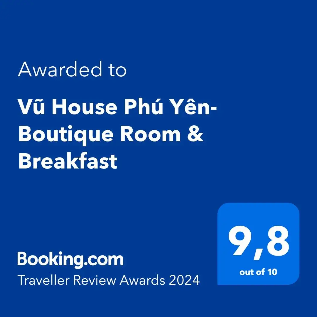 Logo/Certificate/Sign/Award in Vũ House Phú Yên- Boutique Room & Breakfast