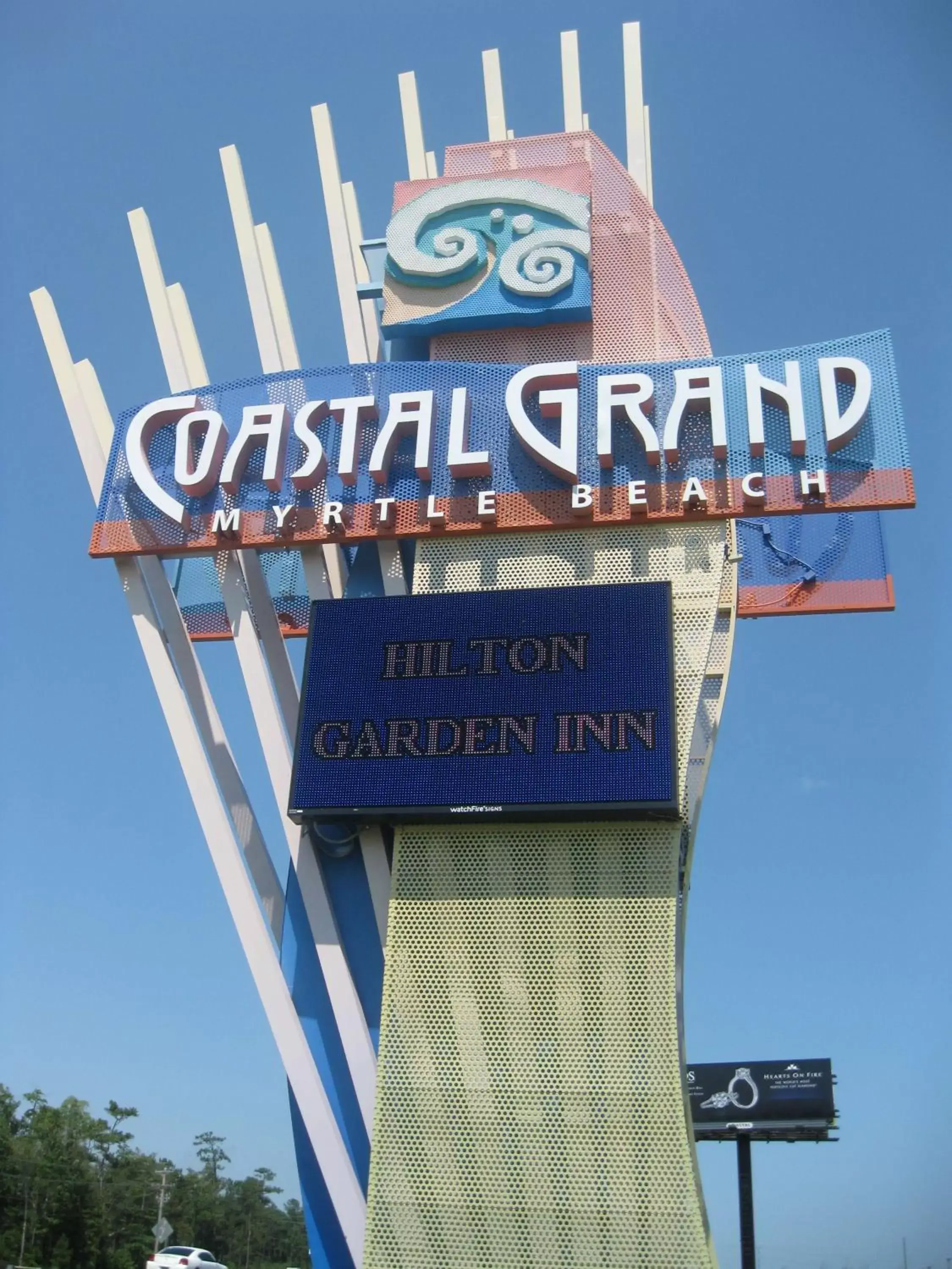 Property building, Property Logo/Sign in Hilton Garden Inn Myrtle Beach/Coastal Grand Mall
