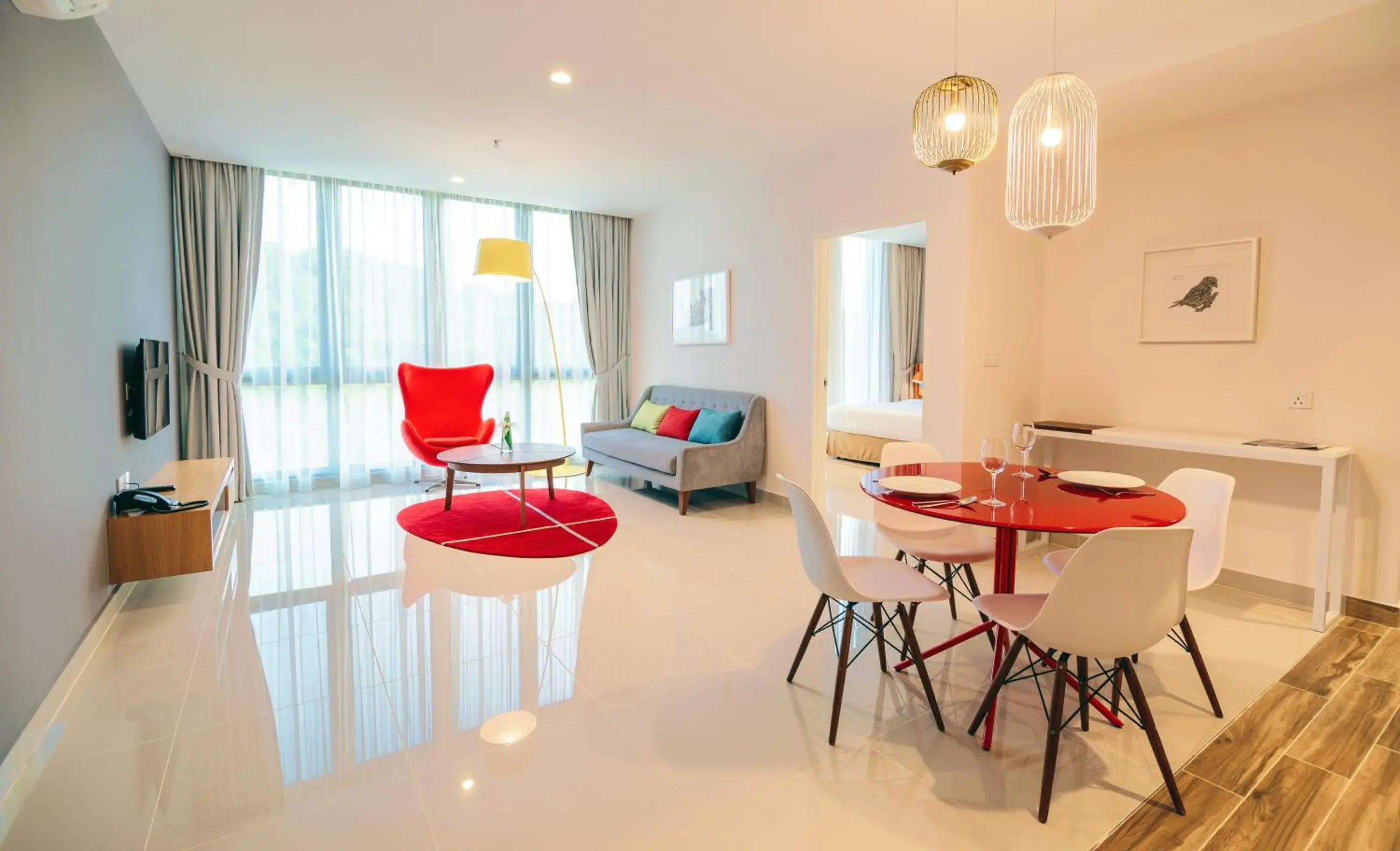 Living room, Dining Area in Ramada Meridin Johor Bahru