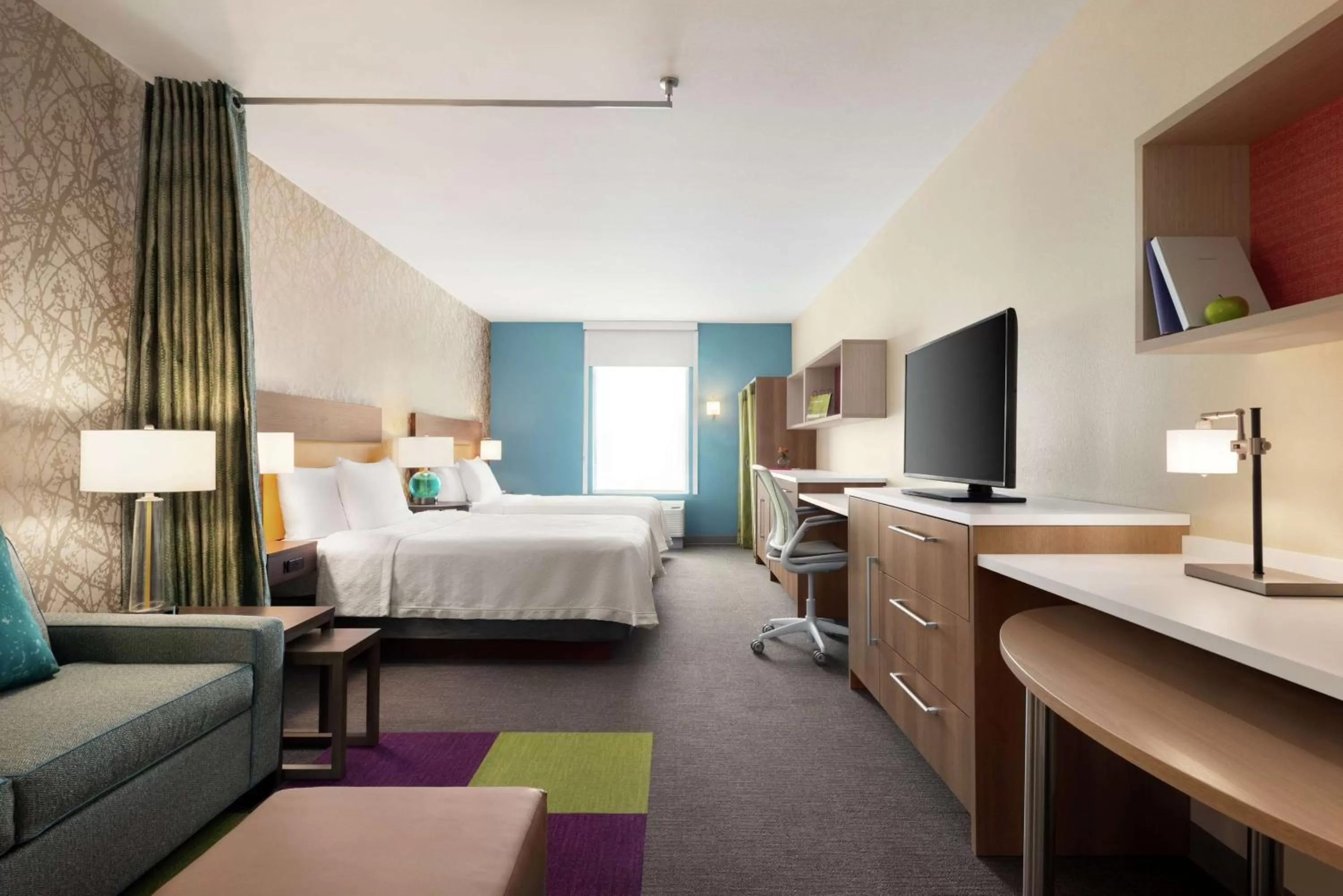 Bedroom, Bed in Home2 Suites By Hilton Overland Park, Ks