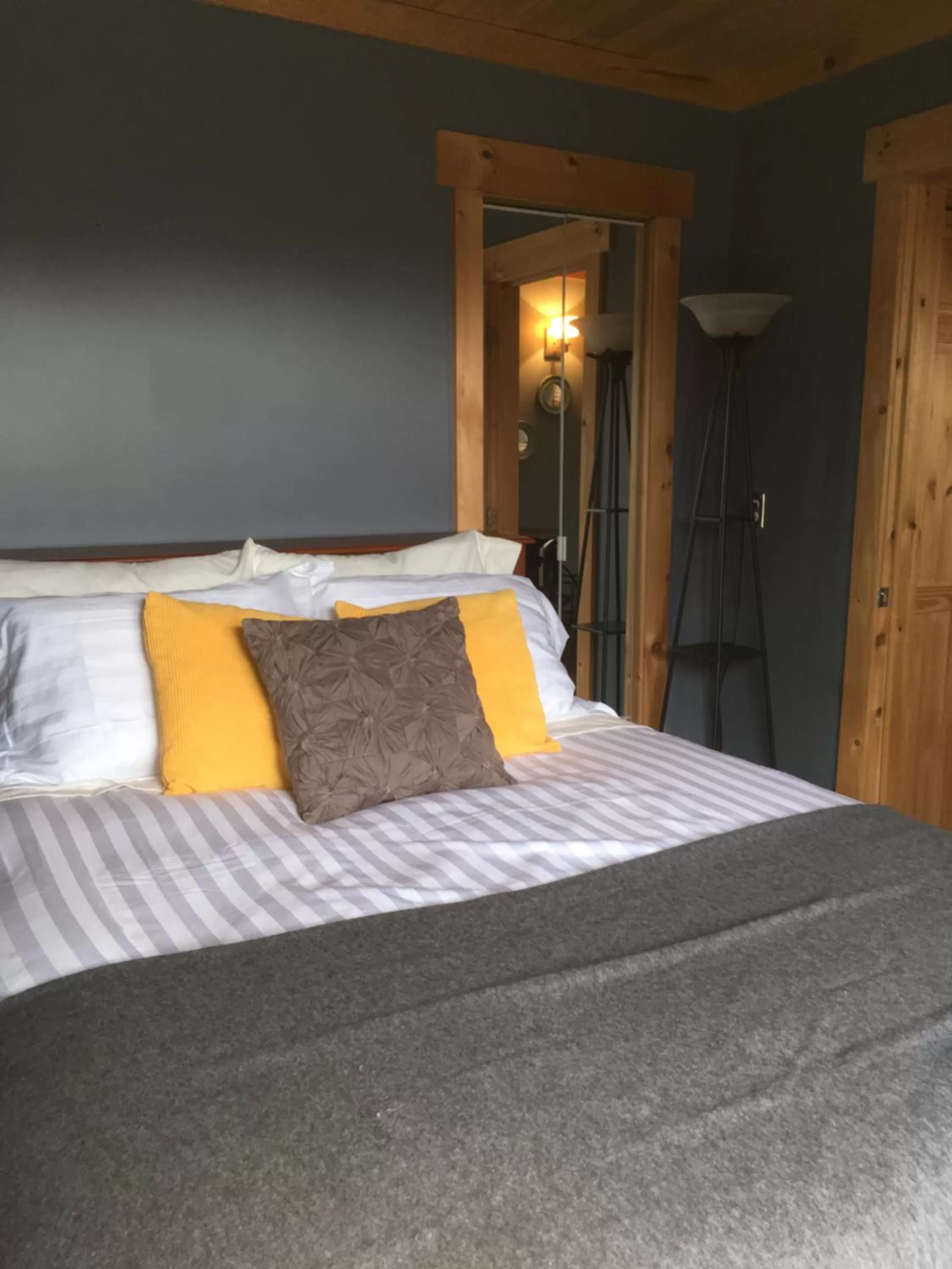 Bed in The Deer Lake Loft