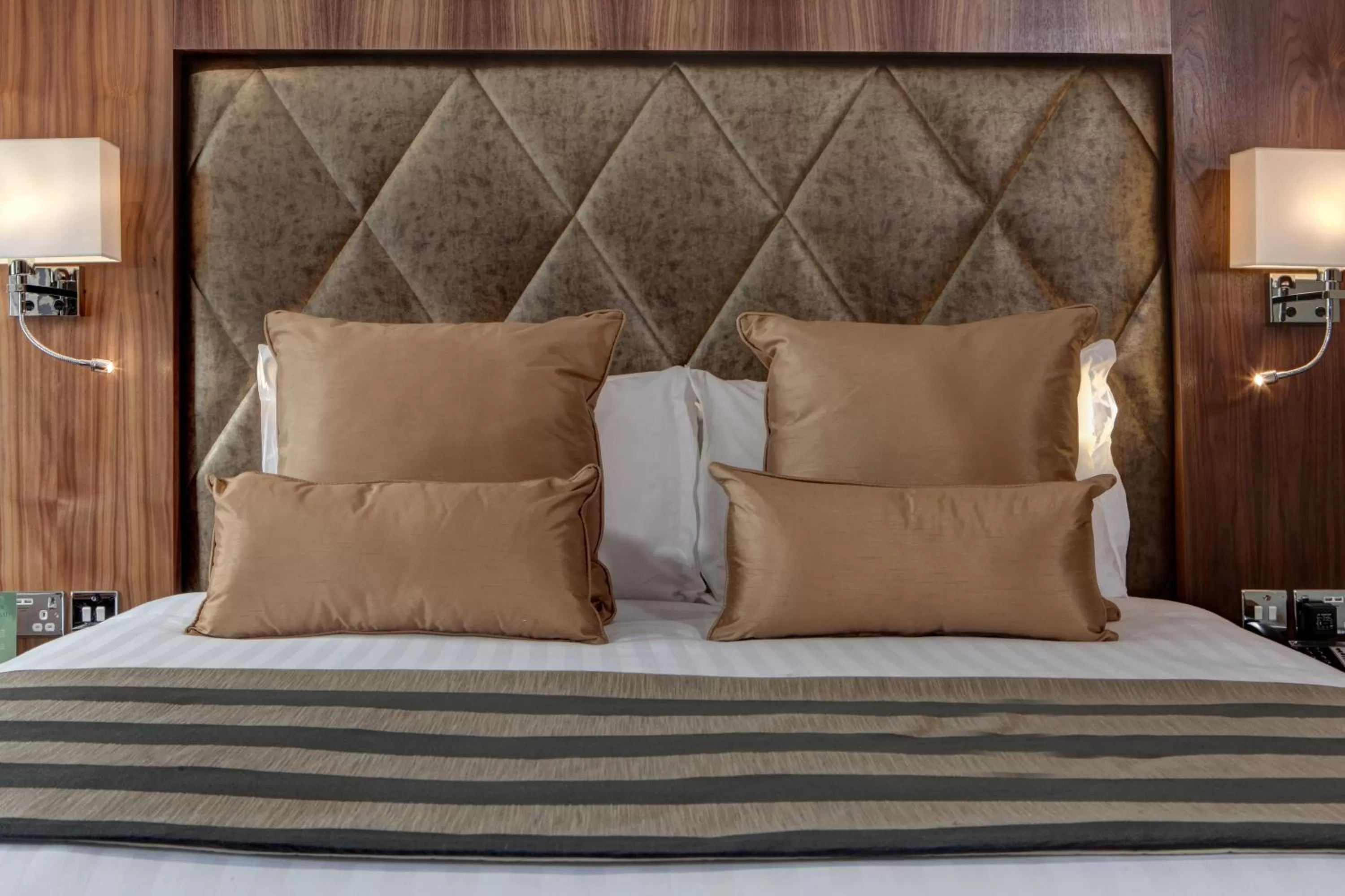 Bed in Donnington Manor Hotel